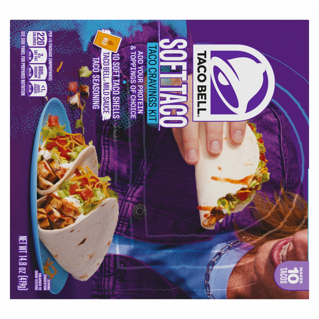 Soft Taco Cravings Kit 14.8 Oz 10 Count Taco Bell