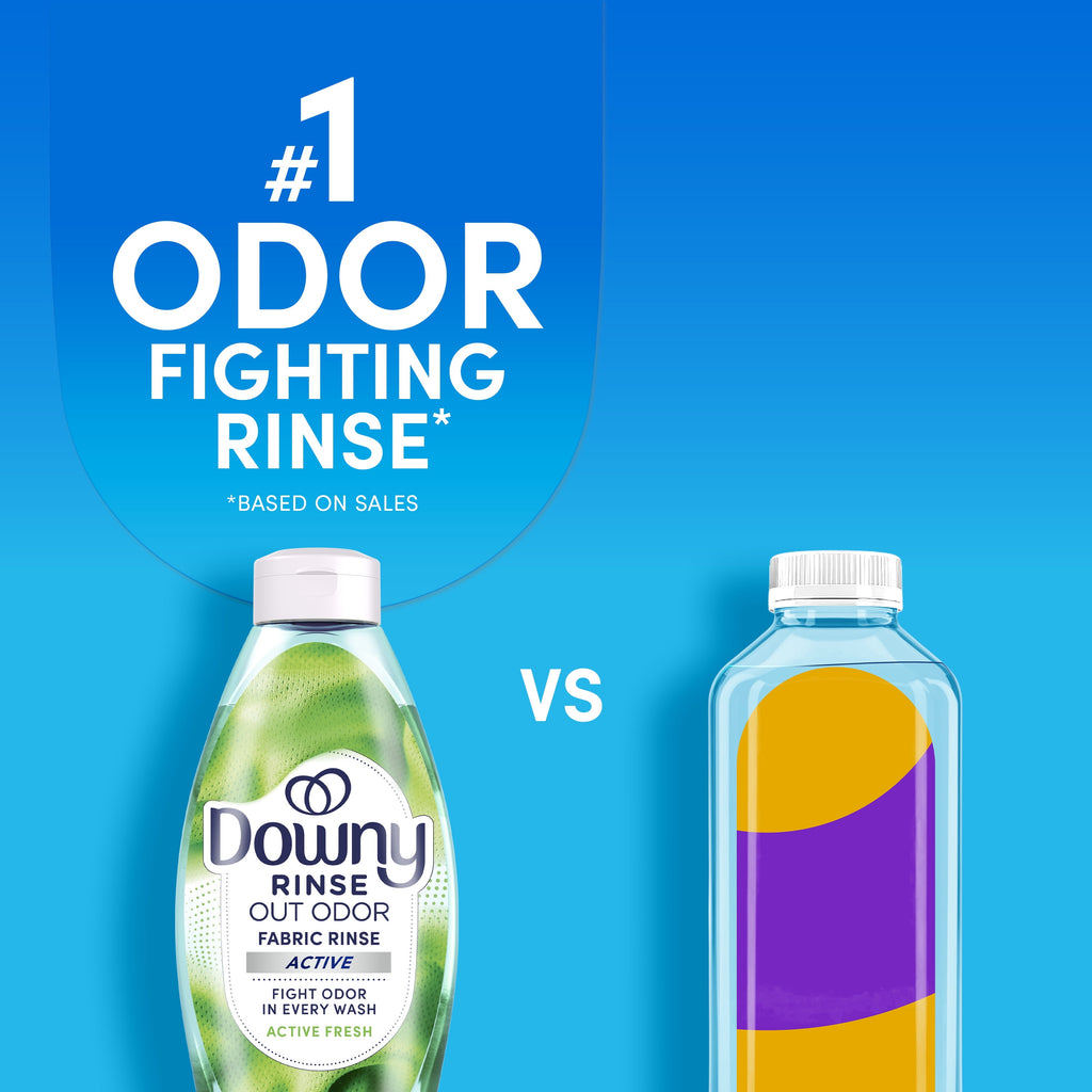 Downy Rinse Out Odor Laundry Rinse Active Fresh Scent 48 fl oz