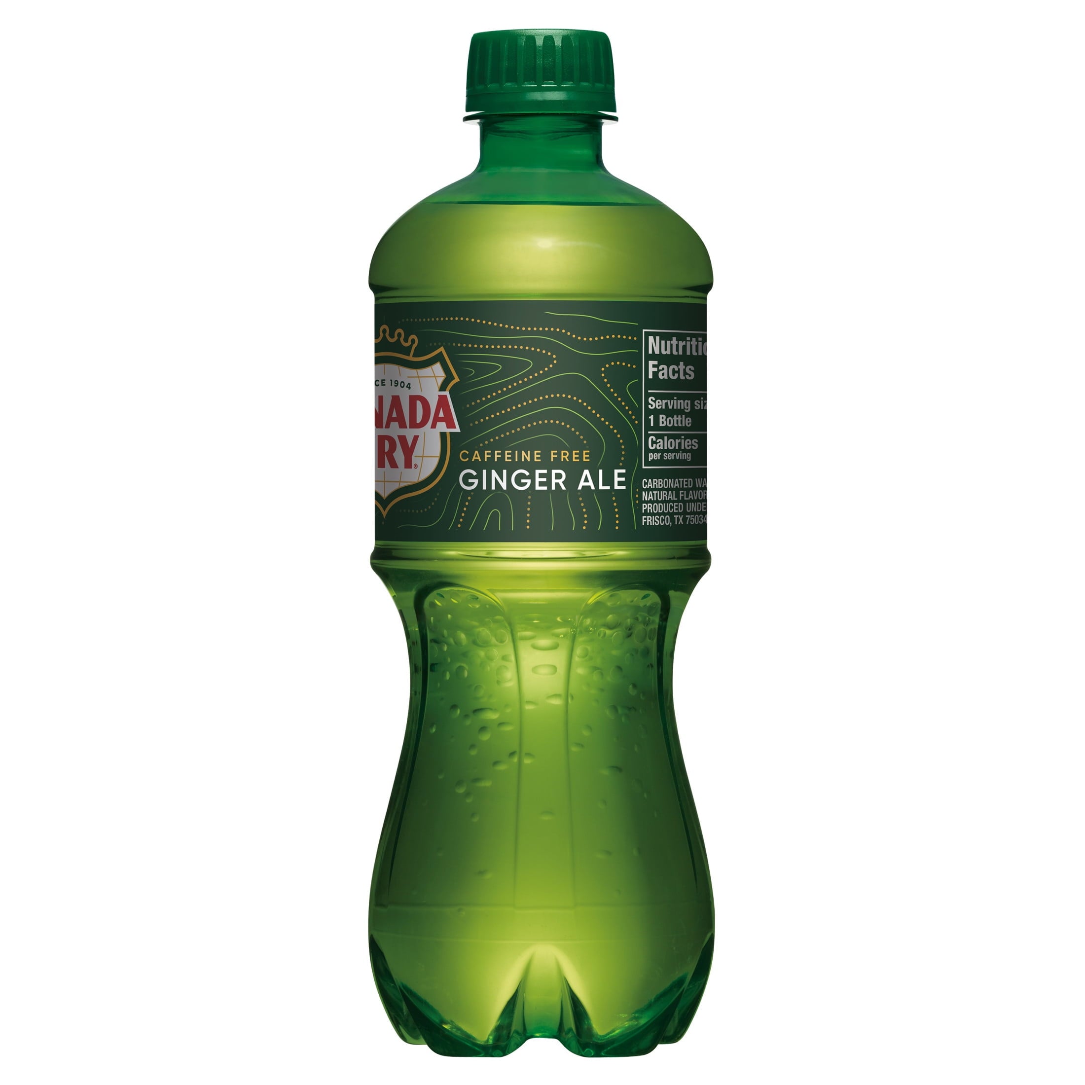 Canada Dry Caffeine Free Ginger Ale Soda Pop Bottle 20 Fl Oz