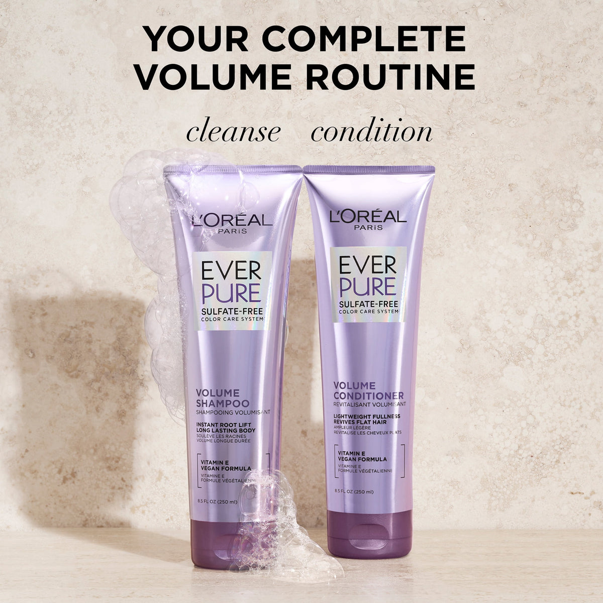 L'Oreal Paris EverPure Volume Sulfate Free Shampoo for Fine Hair 8.5 fl oz
