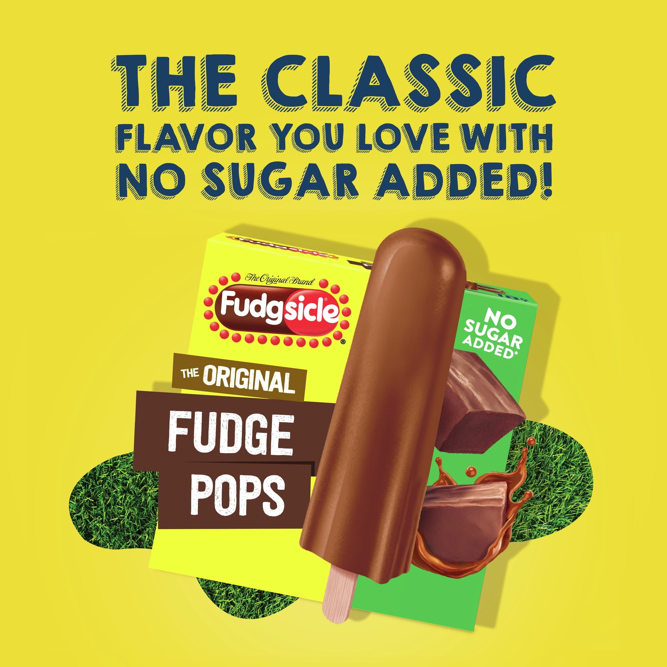 Popsicle Fudgsicle Original No Sugar Added Fudge Pops 18 Count 29.7 Fl Oz