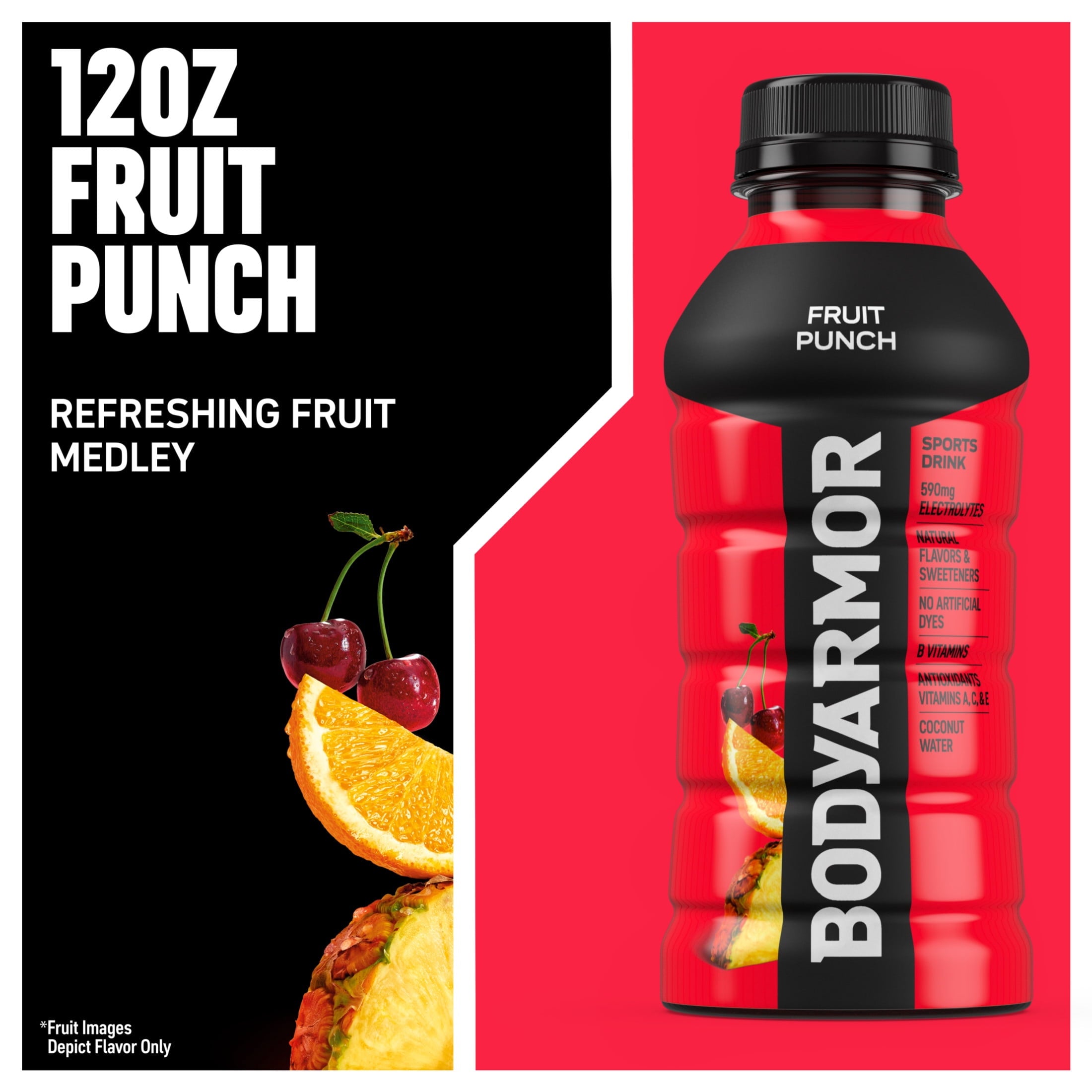BODYARMOR Fruit Punch Electrolyte Sports Drink 12 fl oz 8 Pack
