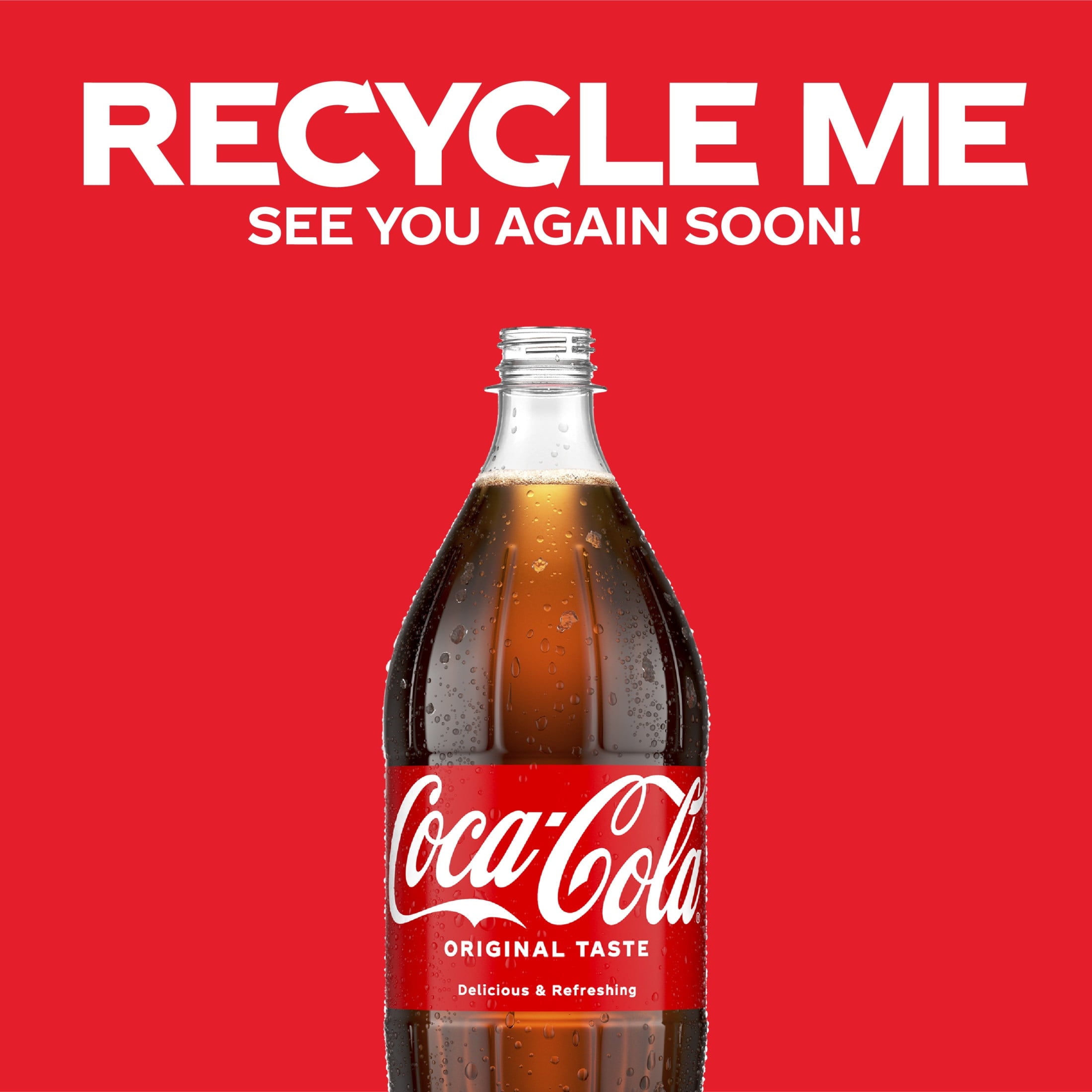 Soda Pop Bottle 1.25 Liters Coca-Cola