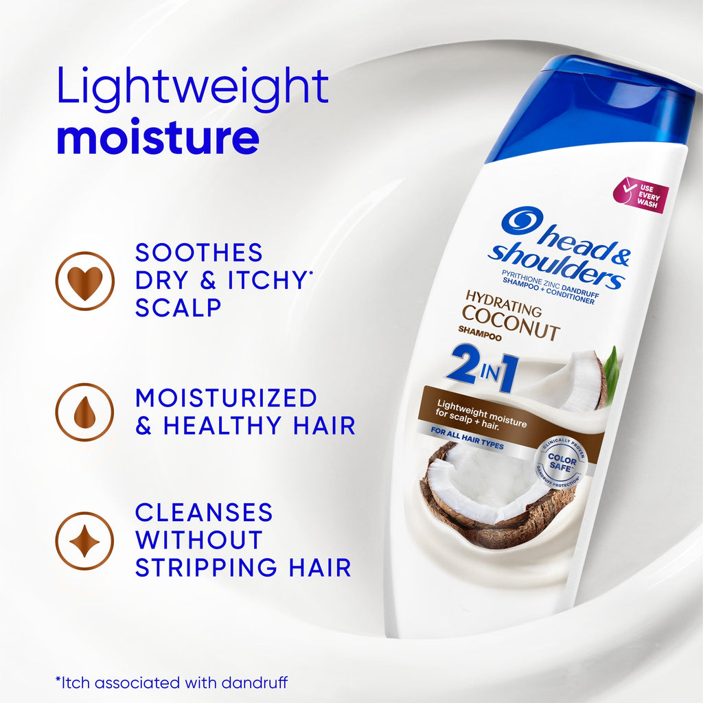 Head & Shoulders 2in1 Anti-Dandruff Shampoo & Conditioner Coconut Hydrating 28.2 fl oz