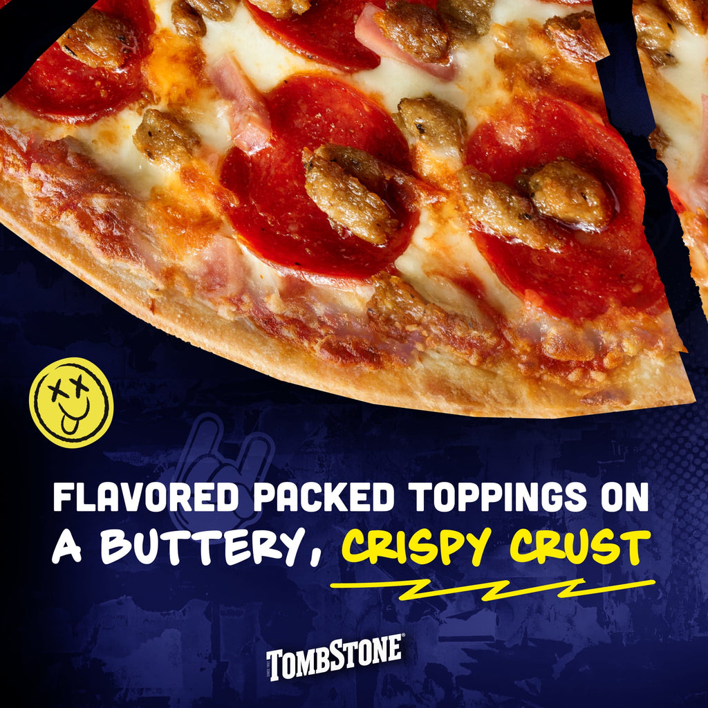Tombstone Four Meat Original Thin Crust Frozen Pizza 21.1 Oz
