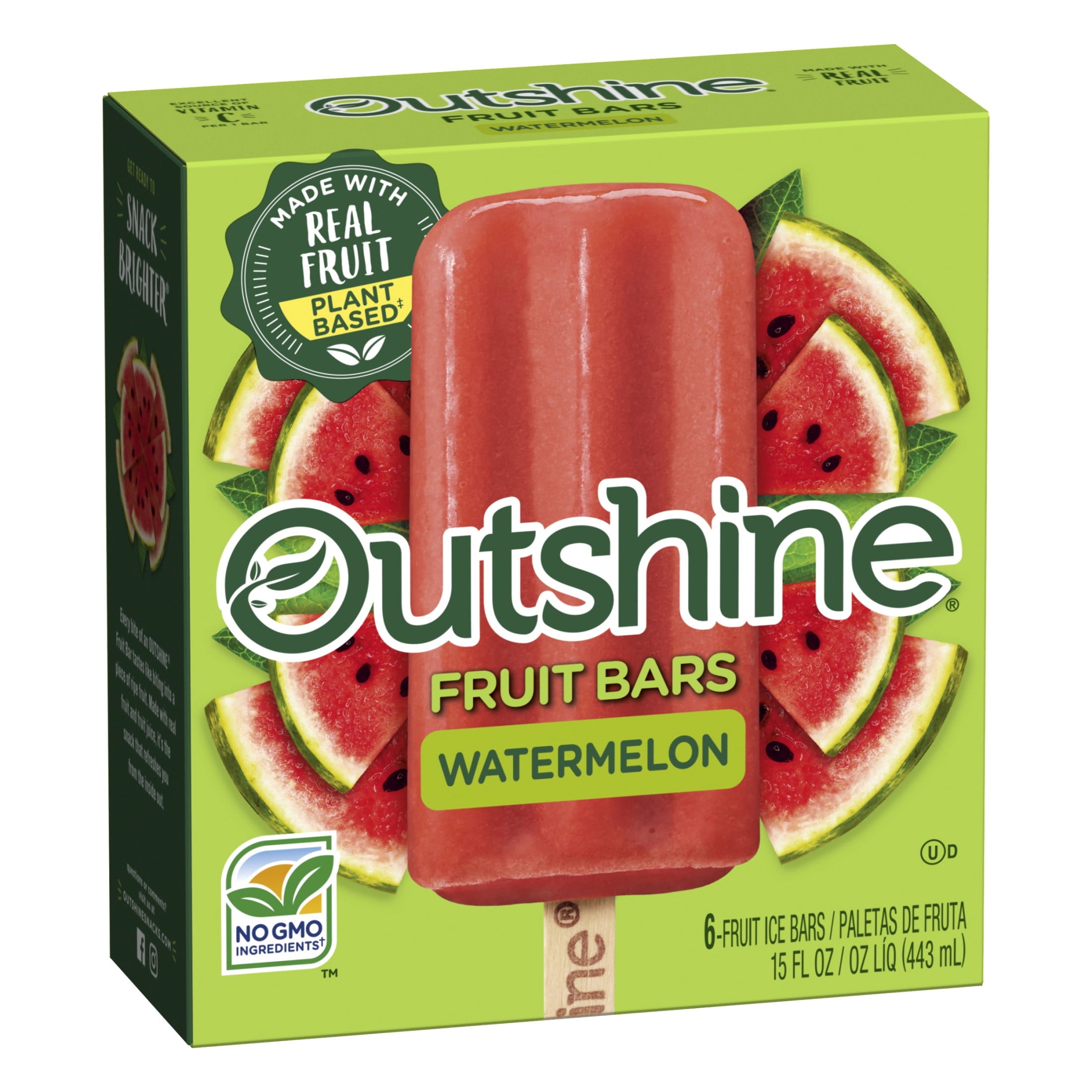 Outshine Watermelon Frozen Fruit Bars 6 Count