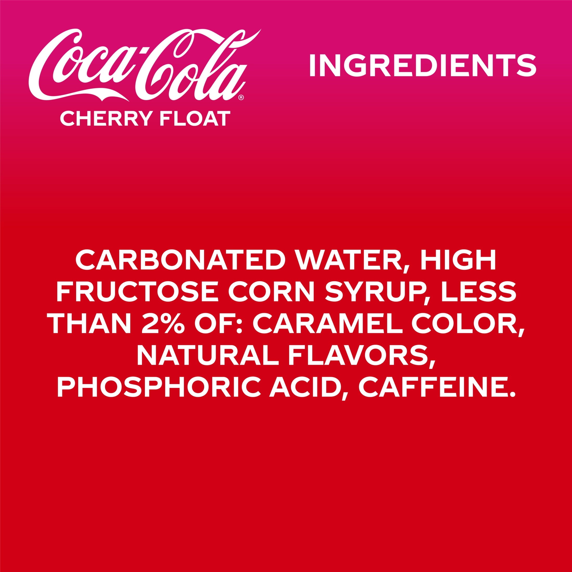 Cherry Float Soda Pop Fridge Pack Cans 12 Fl Oz 12 Pack Coca-Cola