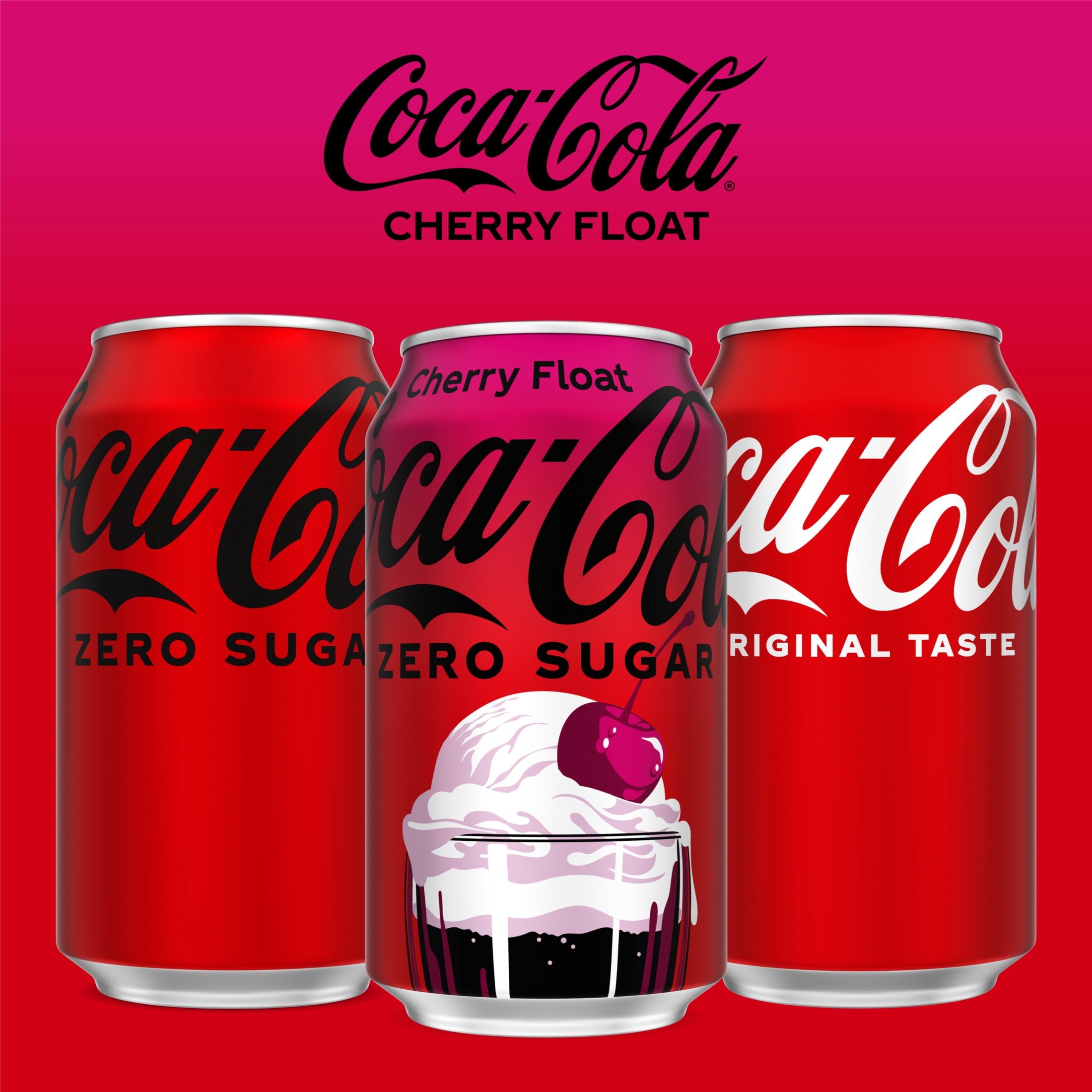 Zero Sugar Cherry Float Soda Pop Fridge Pack Cans 12 Fl Oz 12 Pack Coca-Cola