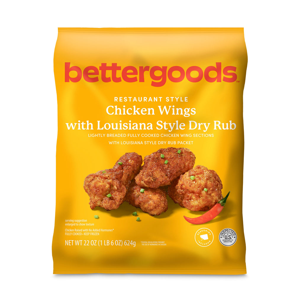Bettergoods Chicken Wings with Louisiana Style Dry Rub Frozen 22 Oz