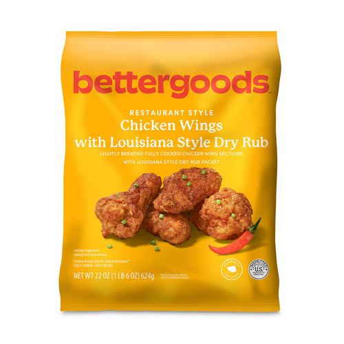 Bettergoods Chicken Wings with Louisiana Style Dry Rub Frozen 22 Oz