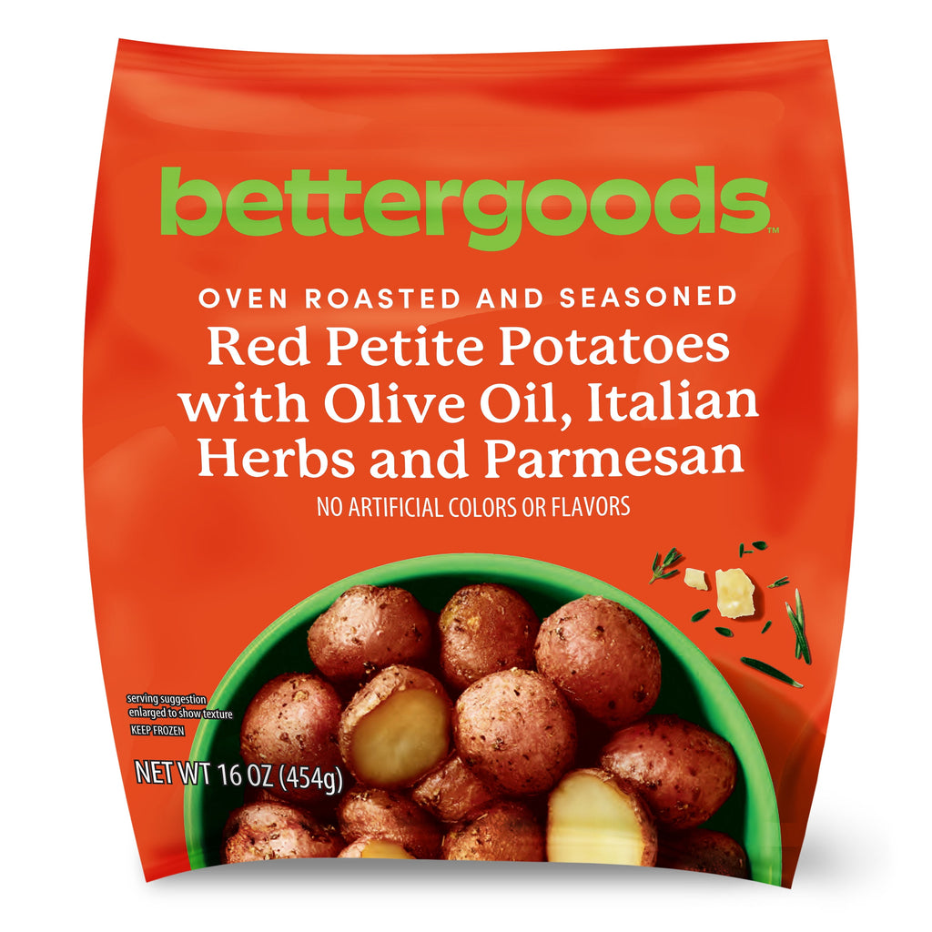 Bettergoods Oven Roasted Red Petite Potatoes with Olive Oil Italian Herbs Parmesan Frozen 16 Oz