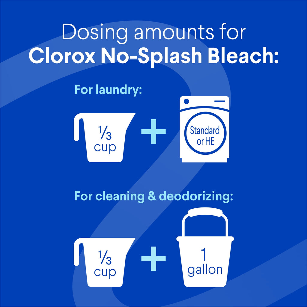 Clorox No Splash Bleach Unscented 77 fl oz