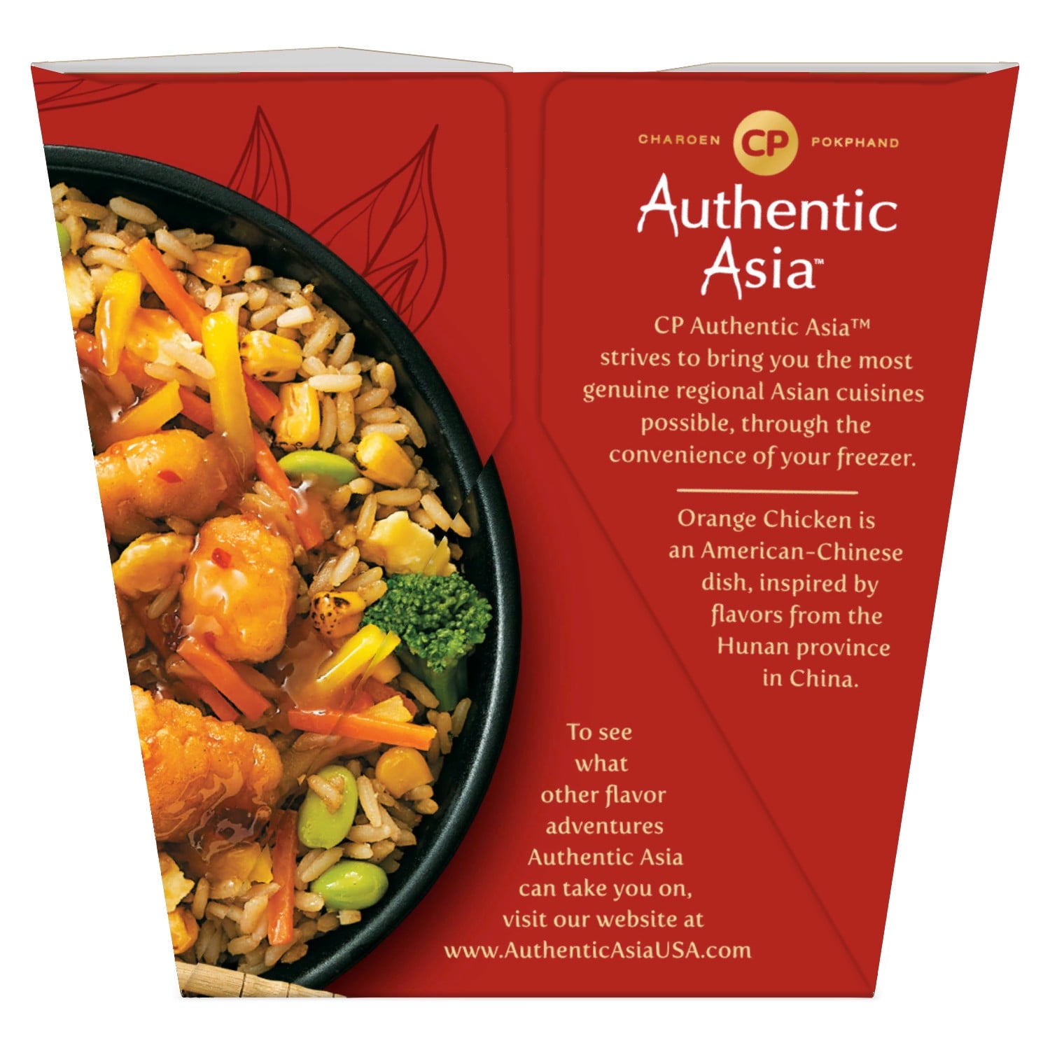 Authentic Asia Orange Chicken Frozen Meal 10 Oz