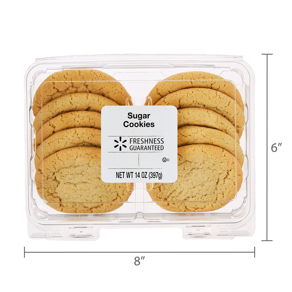 Sugar Baked Cookies 14 Oz 10 Count Freshness Guaranteed