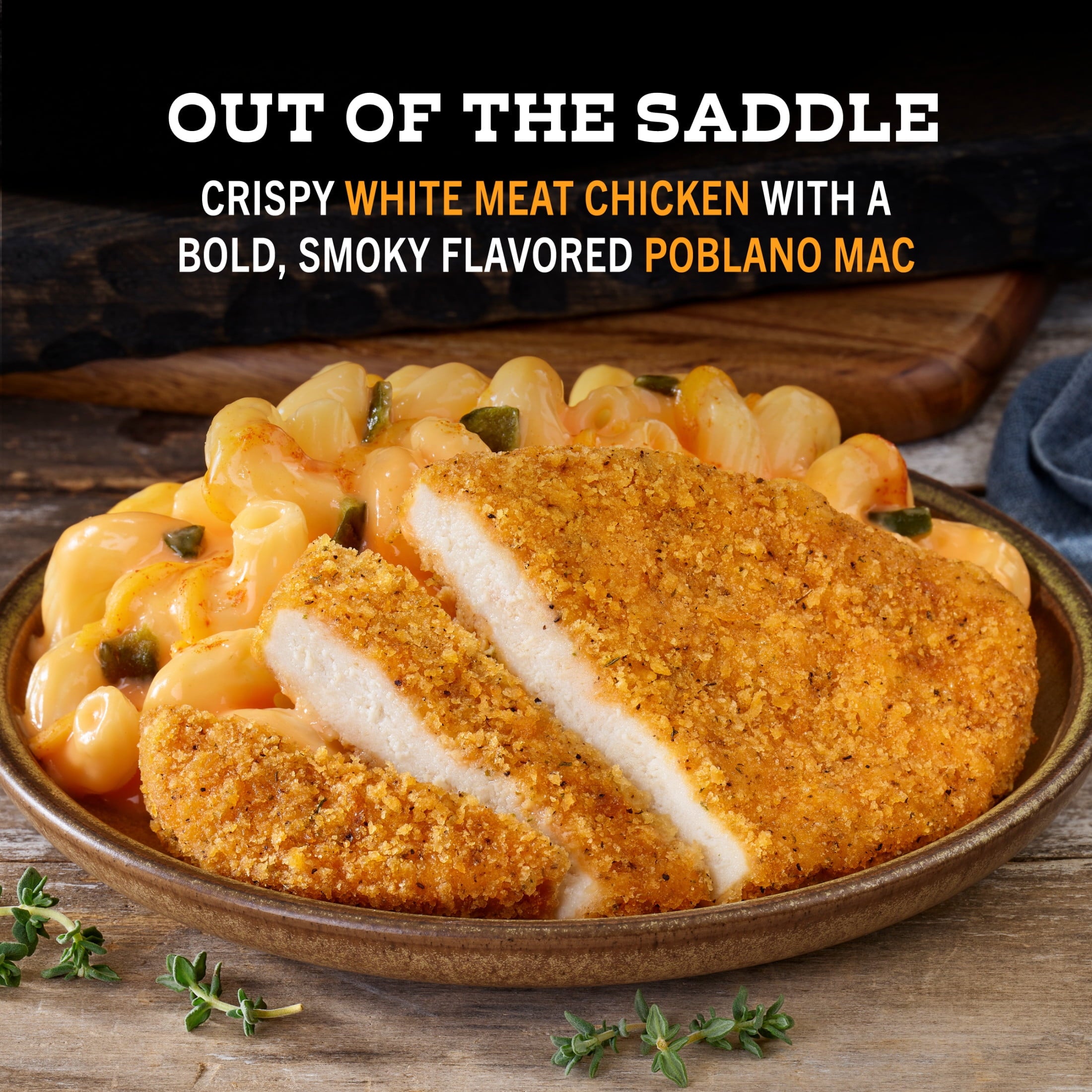 Yellowstone Crispy Chicken and Poblano Mac and Cheese Frozen Meal 12 Oz