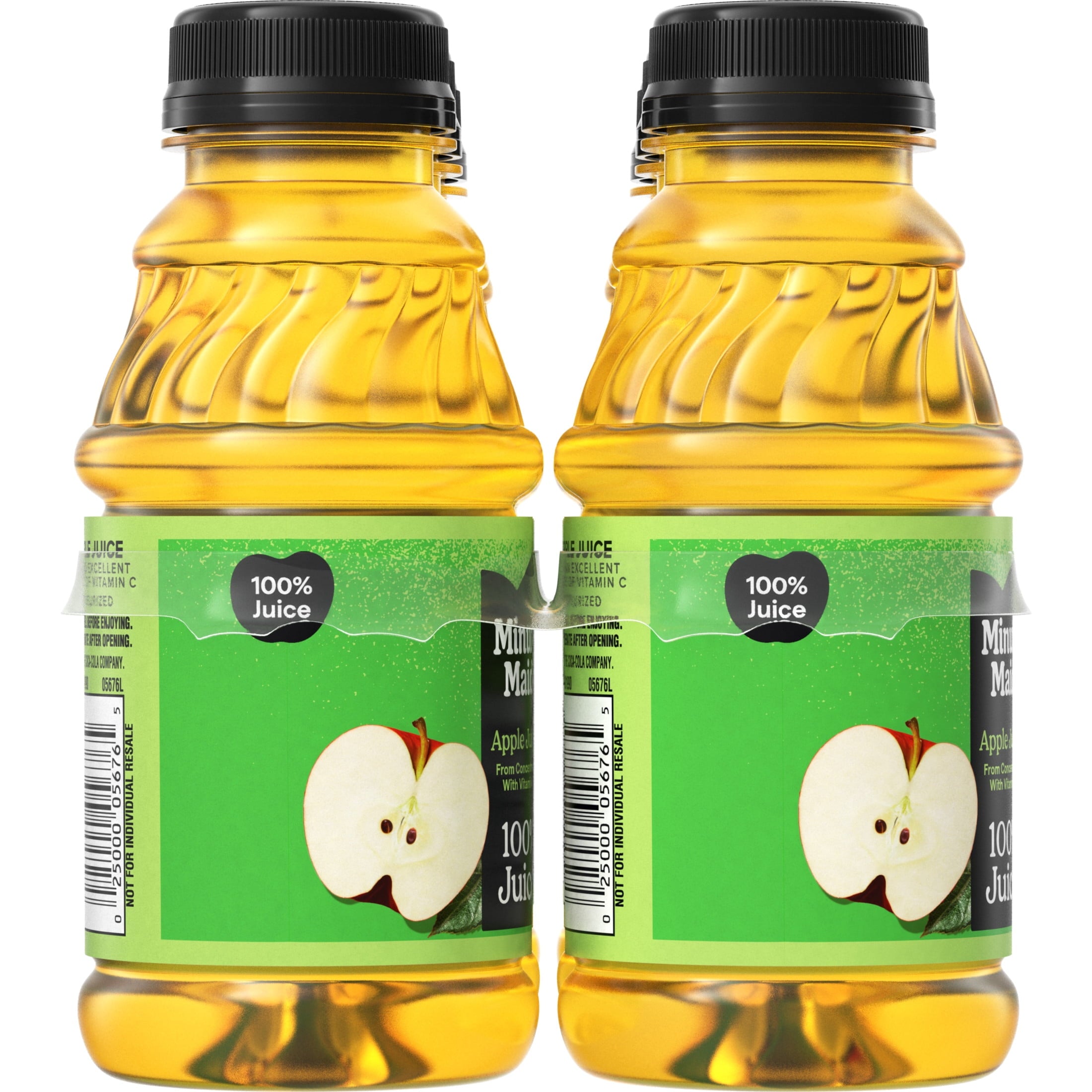 Minute Maid 100% Apple Juice Pulp-Free 10 fl oz 6 Pack