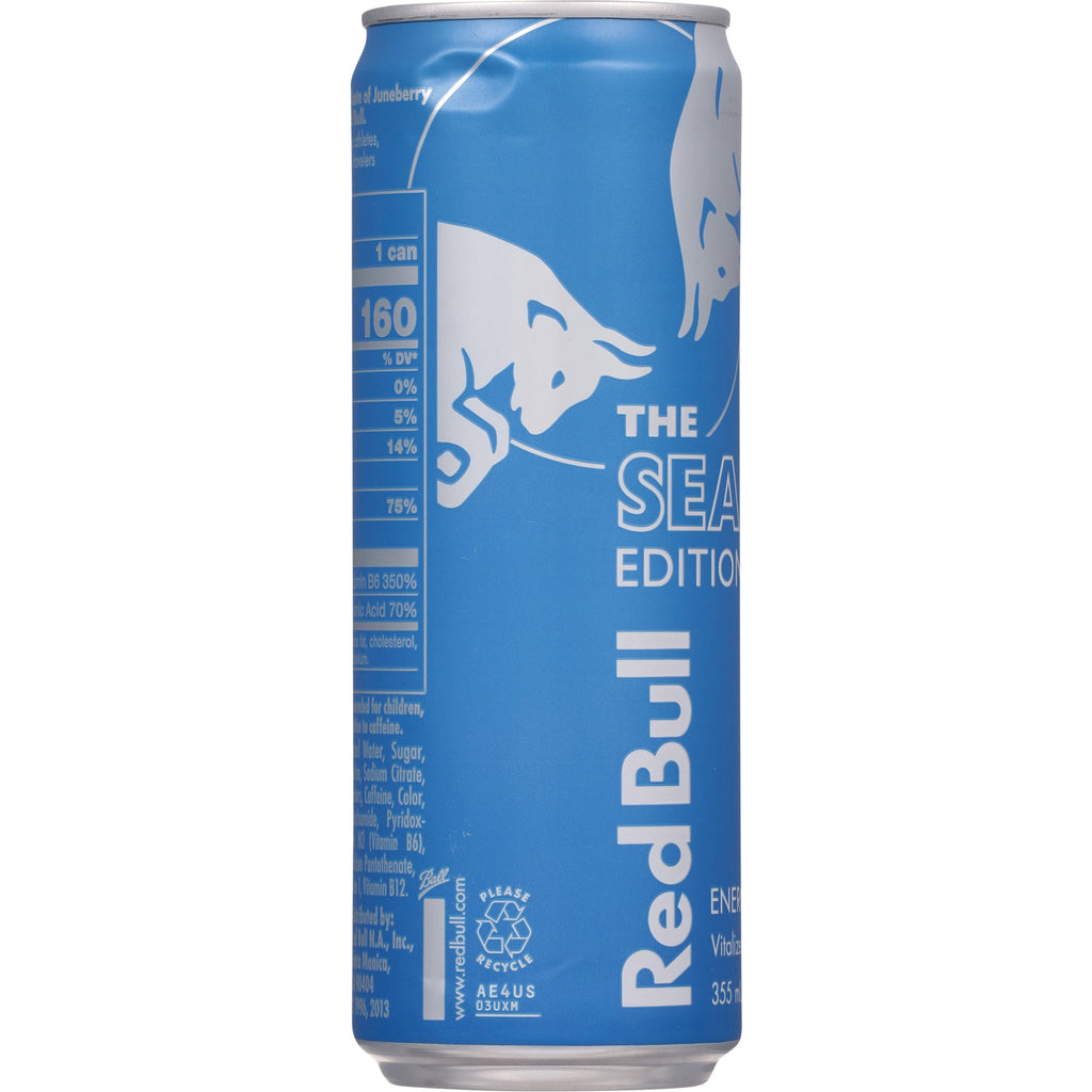 Red Bull Sea Blue Edition Energy Drink Juneberry 12 fl oz Single Can