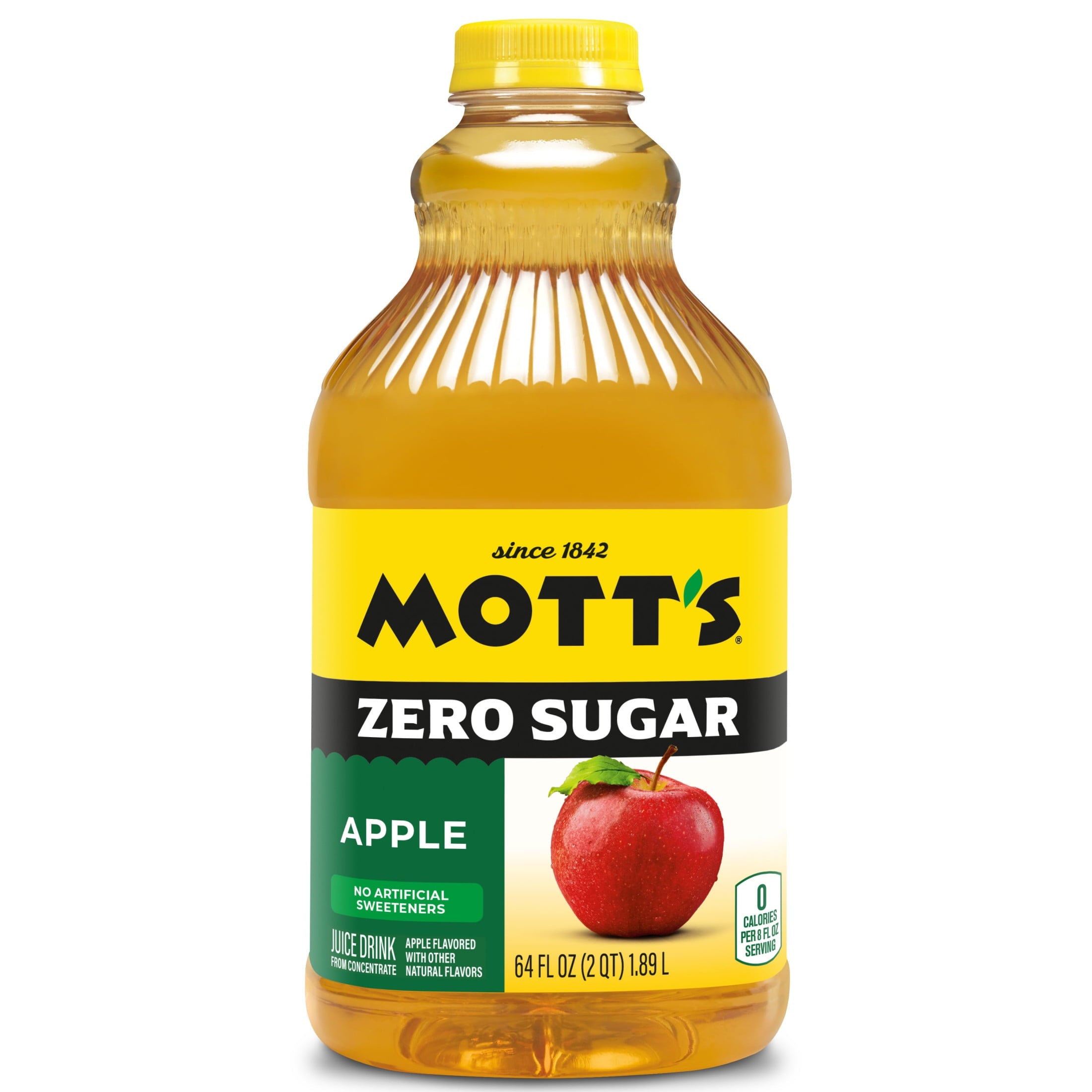 Mott's Zero Sugar Apple Juice Drink Pulp-Free 64 fl oz Bottle