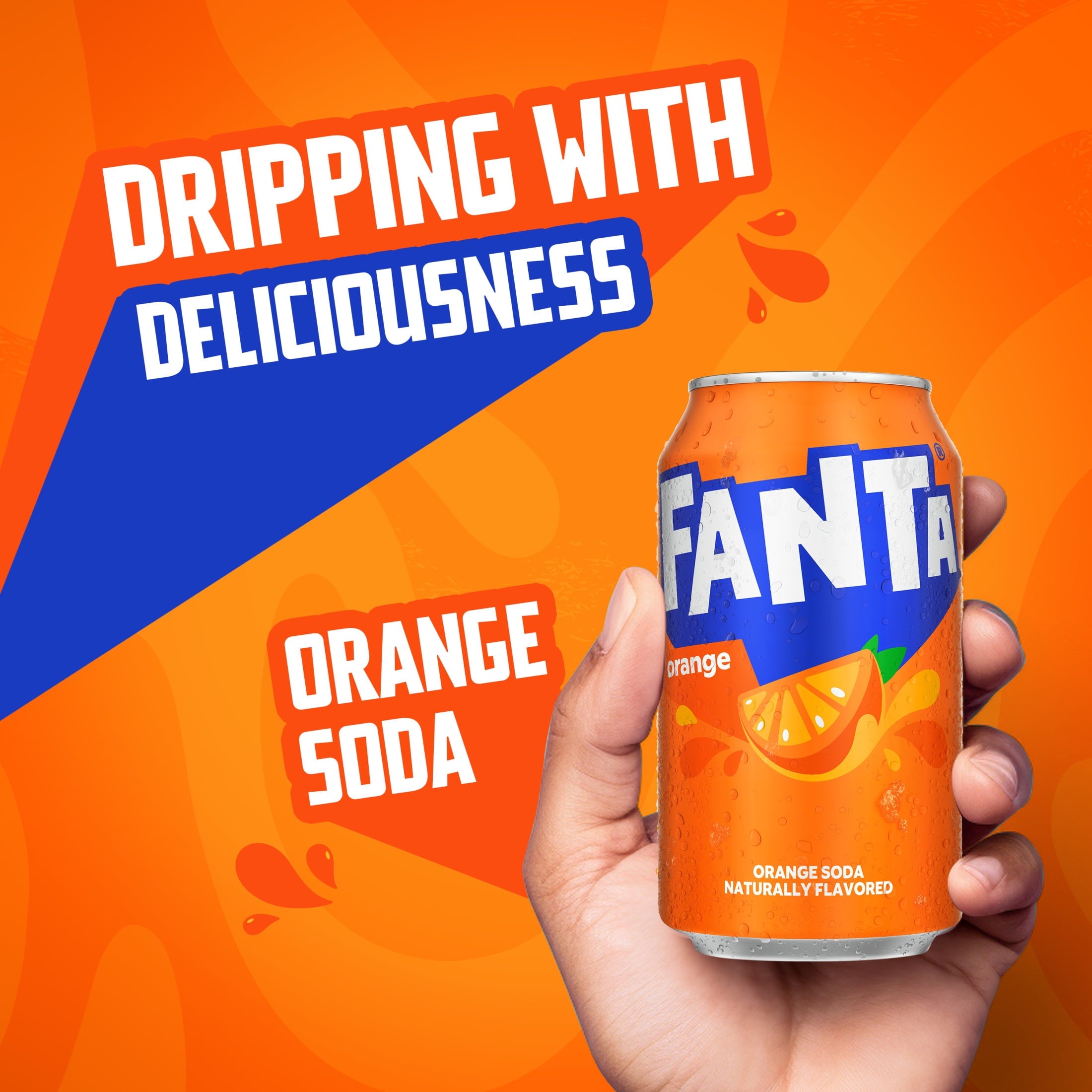 Fanta Orange Soda Pop Cans 12 Fl Oz 24 Pack