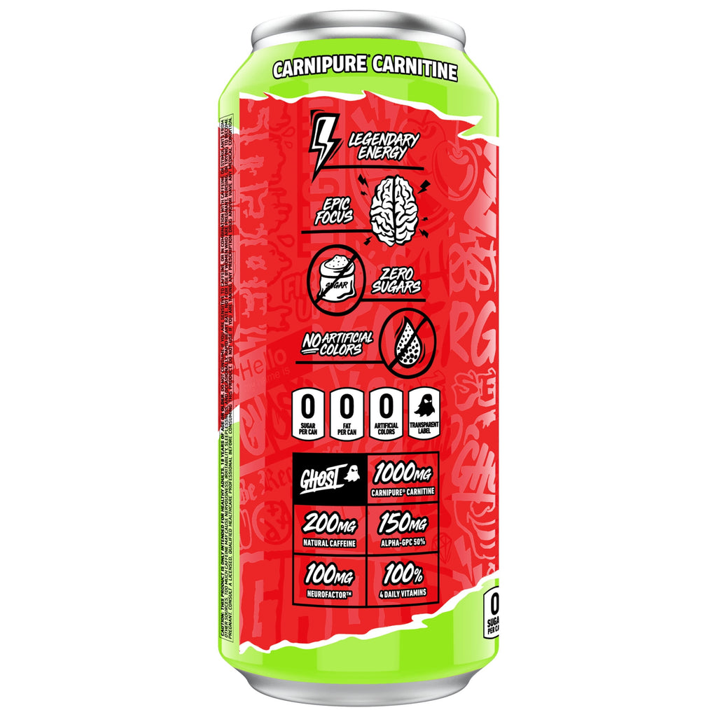 GHOST Energy Cherry Limeade Sugar Free Energy Drink 16 fl oz Single Can