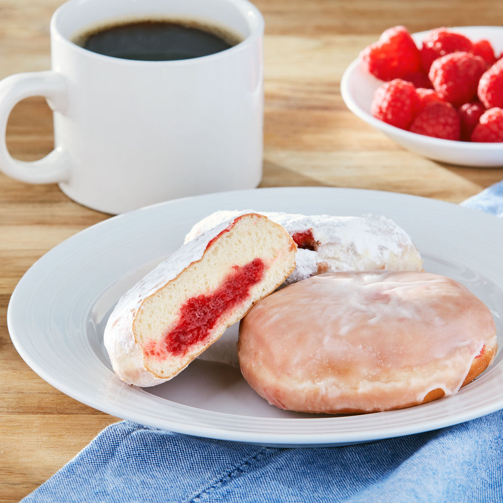Raspberry Bismark Donuts 5 Oz 2 Count Freshness Guaranteed