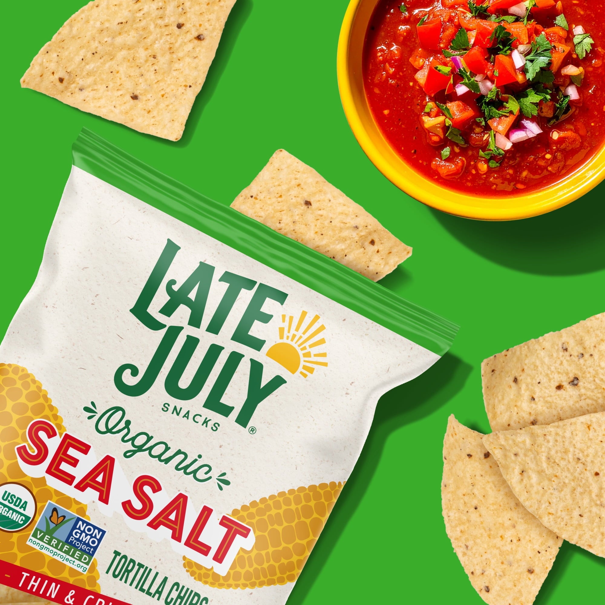 Sea Salt Organic Tortilla Chips 10.1 Oz Late July