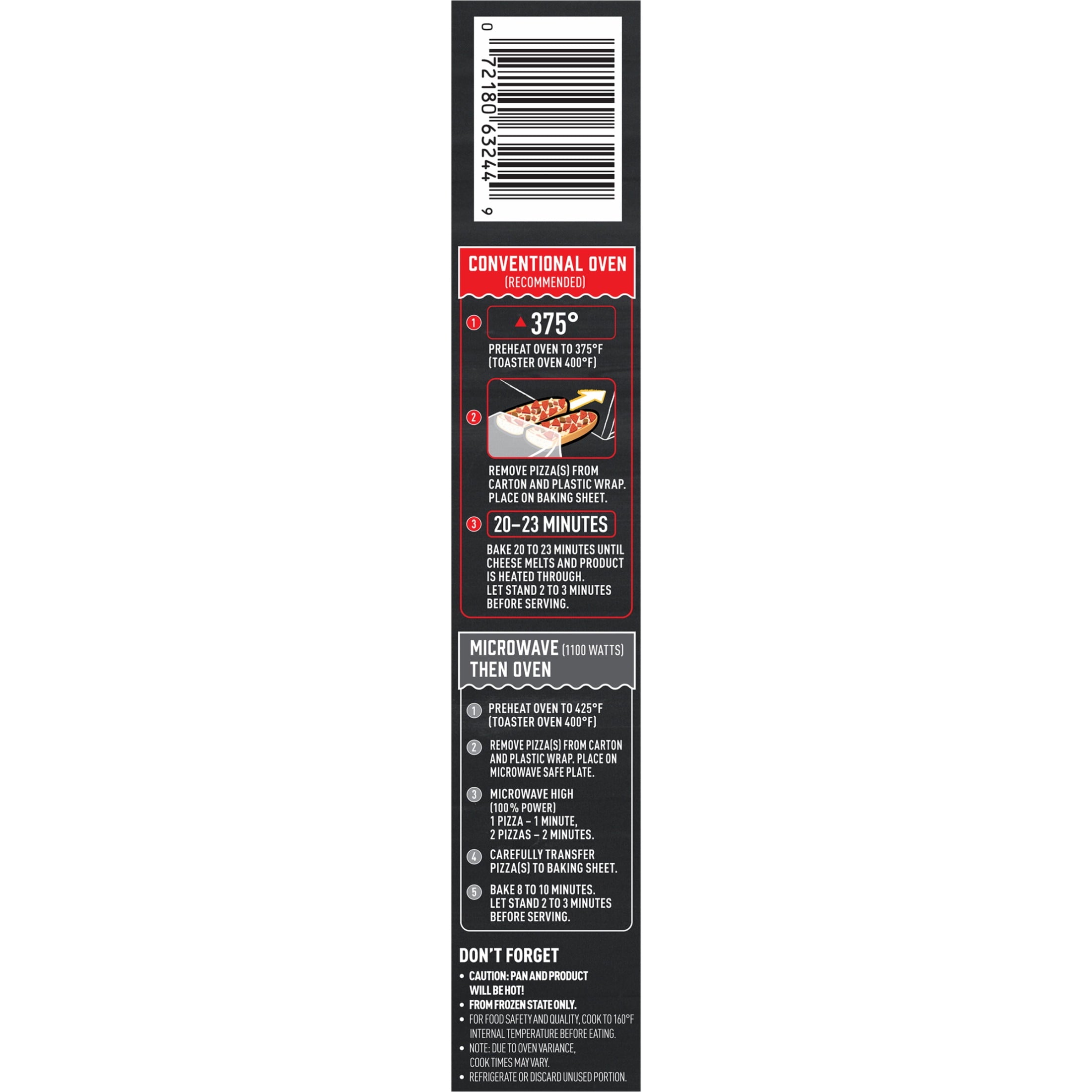 Red Baron Pepperoni French Bread Frozen Personal Pizza 10.8 Oz 2 Pack