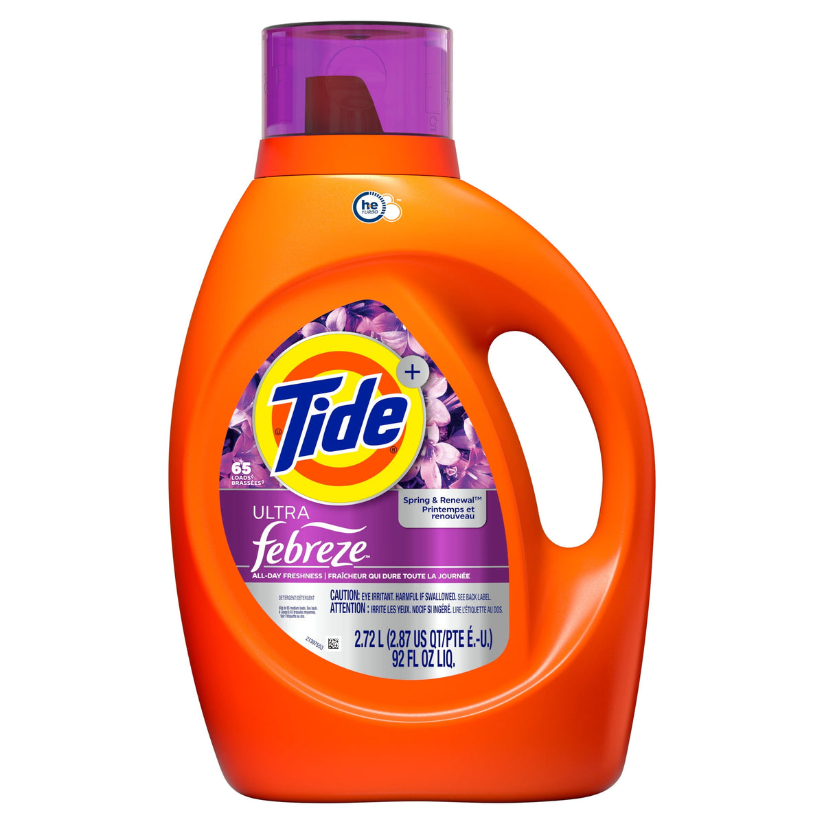 Tide Ultra Febreze Liquid Laundry Detergent Spring & Renewal 92 fl oz 65 Loads