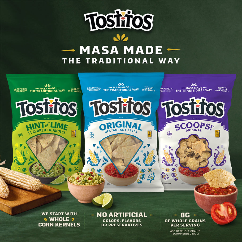 Hint of Lime Flavored Tortilla Chips 11 Oz Tostitos