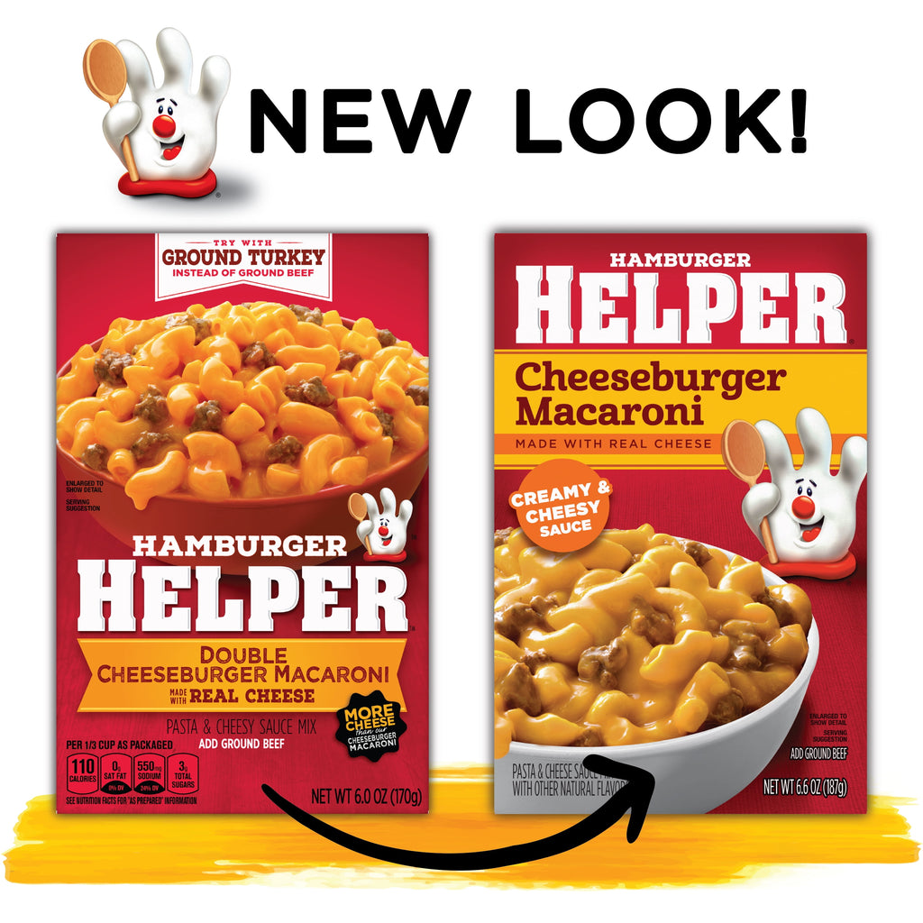 Hamburger Helper Cheeseburger Macaroni Pasta Meal 6.6 Oz