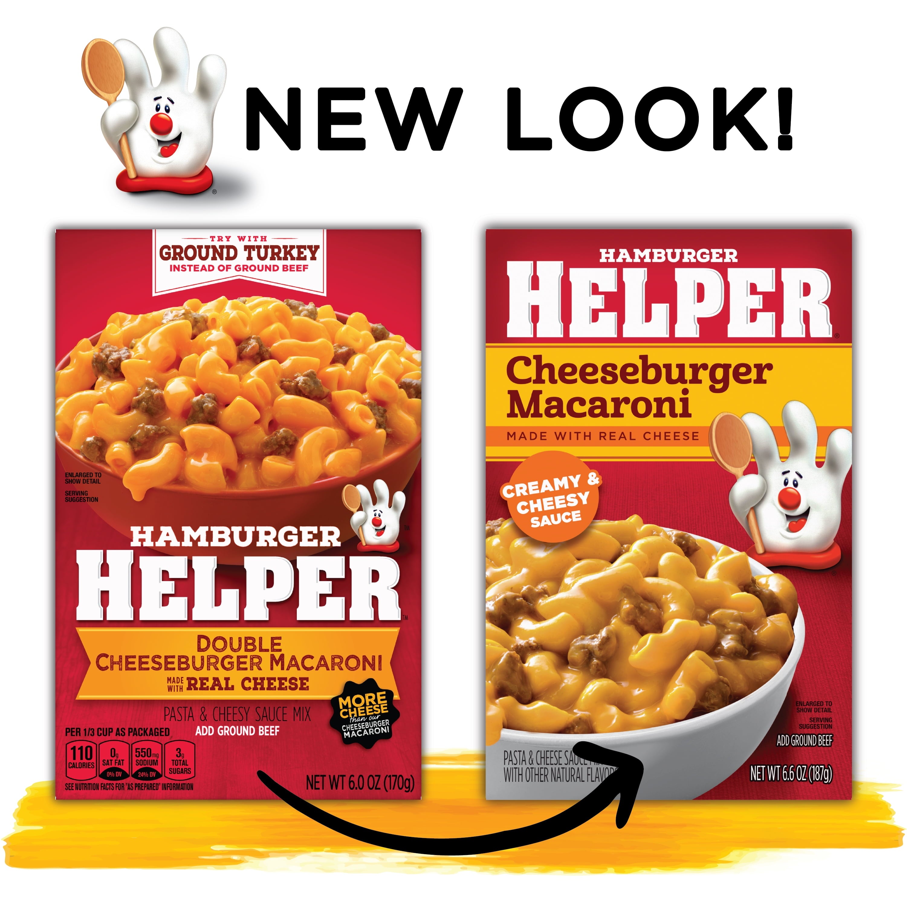 Hamburger Helper Cheeseburger Macaroni Pasta Meal 6.6 Oz