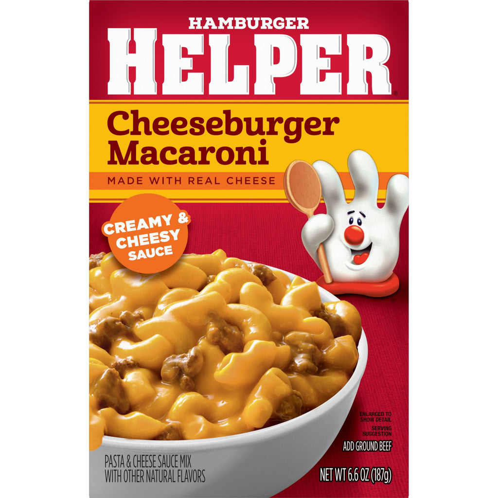 Hamburger Helper Cheeseburger Macaroni Pasta Meal 6.6 Oz