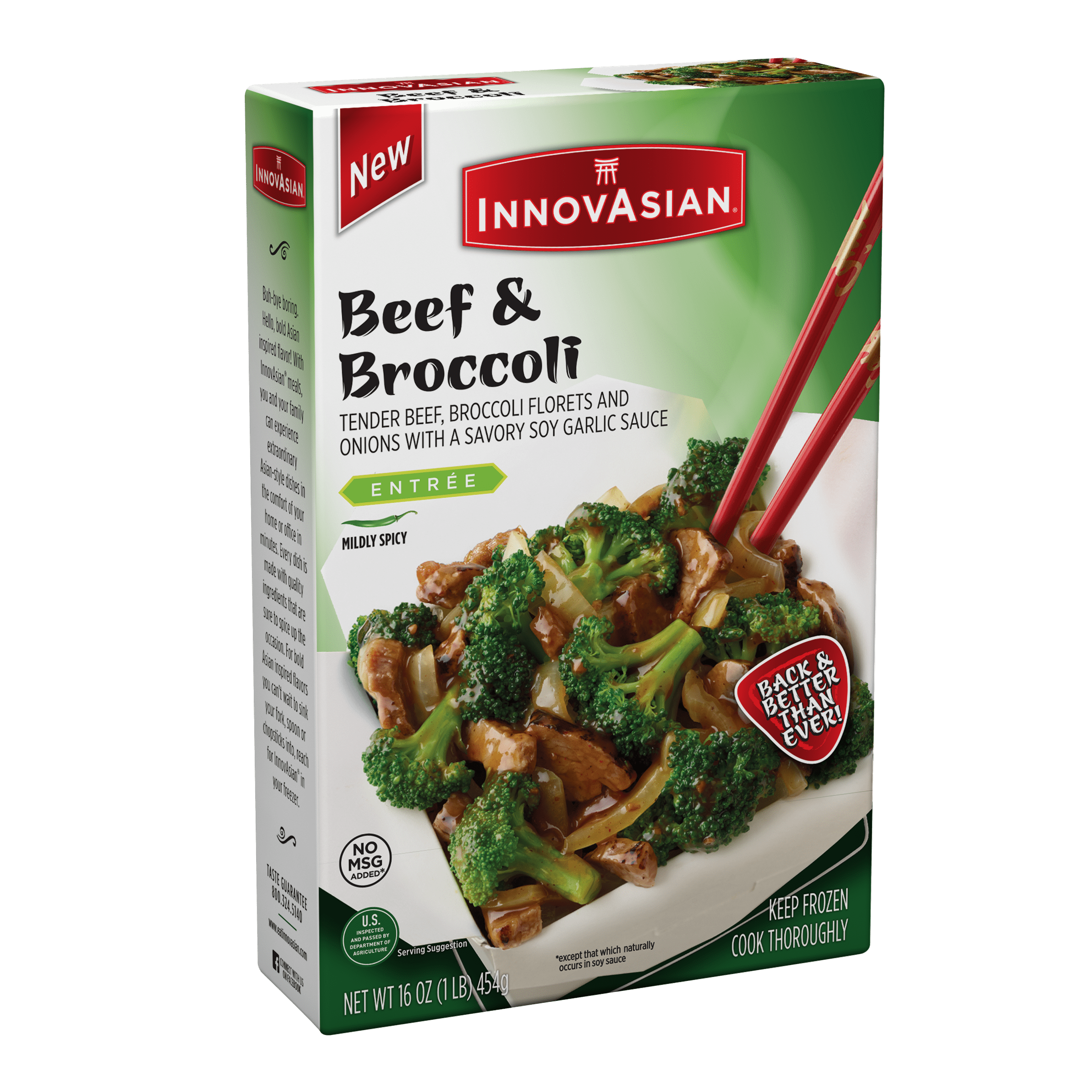 InnovAsian Cuisine Beef & Broccoli Frozen Meal 16 Oz