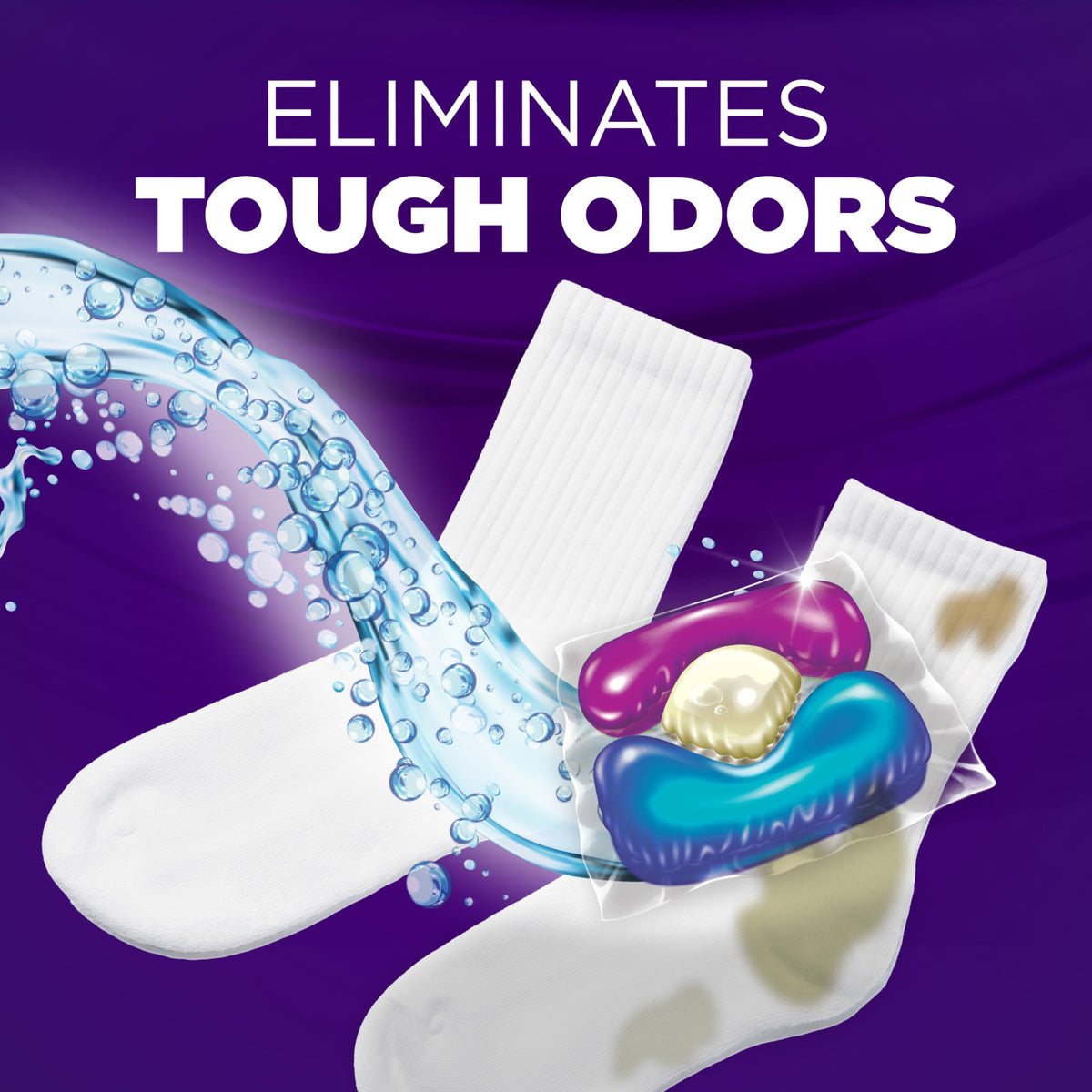 ARM & HAMMER Plus OxiClean Odor Blasters 5-in-1 Laundry Detergent Power Paks Fresh Burst 72 Count