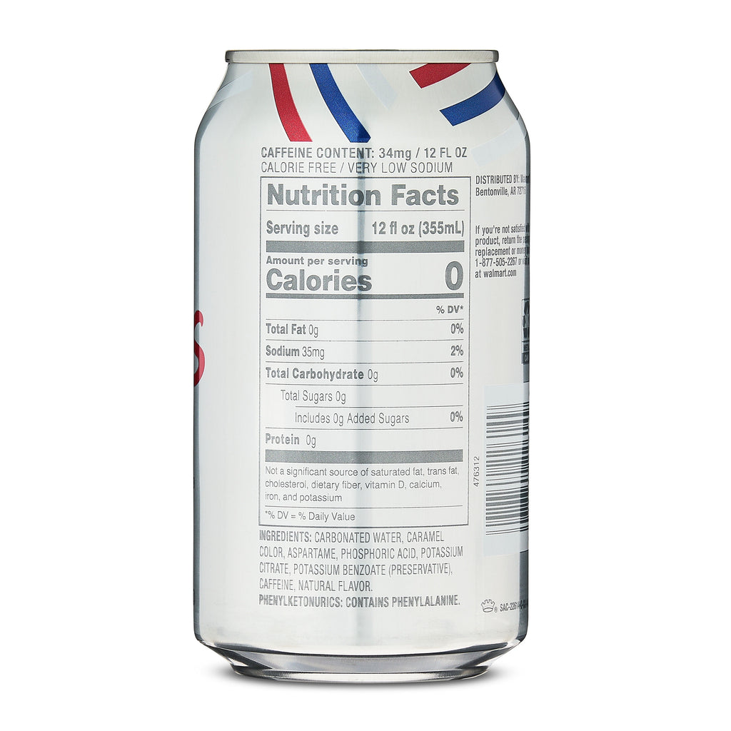 Sam's Choice Diet Cola Soda Pop Cans 12 fl oz 12 Pack