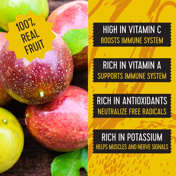 Pitaya Foods Non-Gmo Frozen Passion Fruit Pieces Vegan Gluten Free 12 Oz
