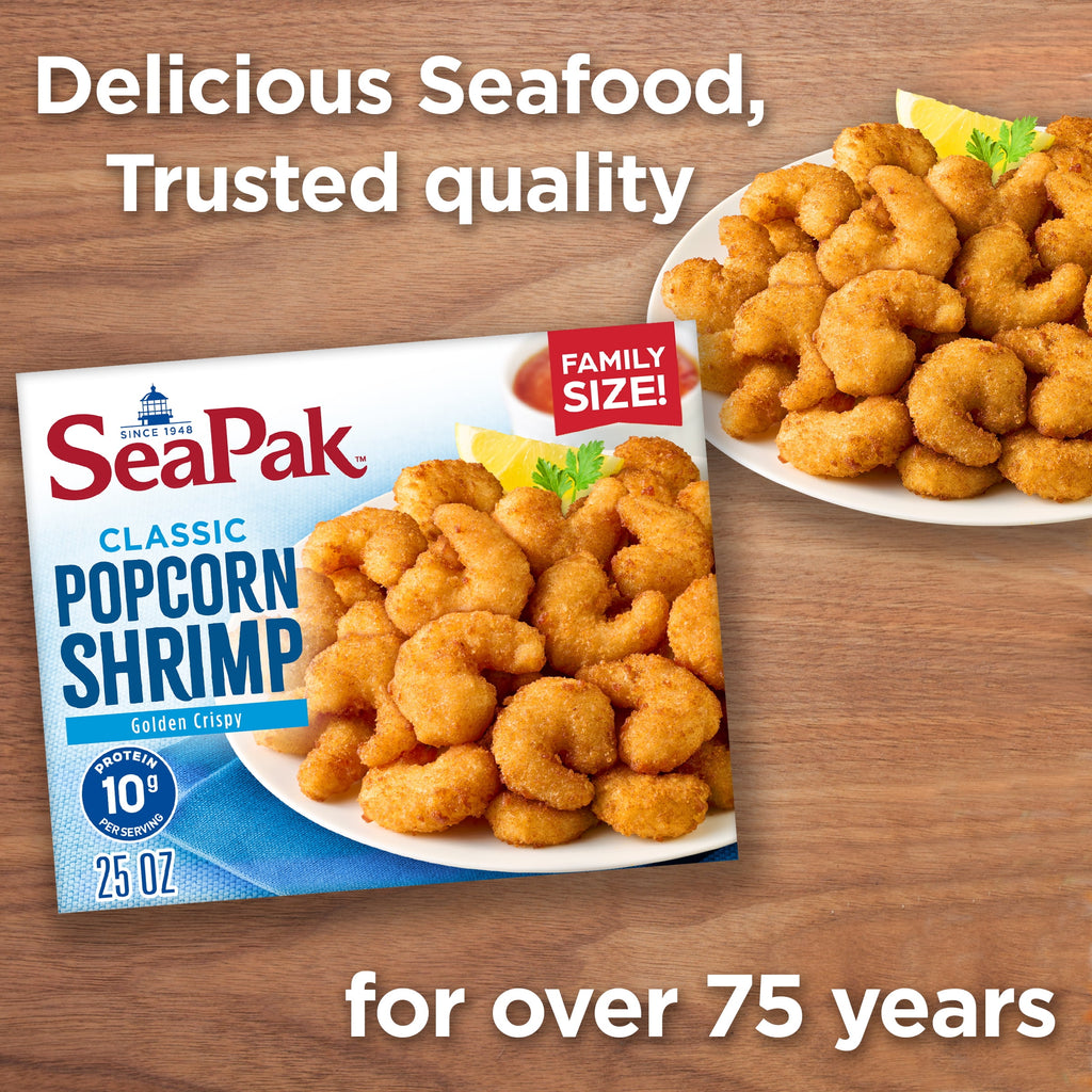 SeaPak Oven Crispy Popcorn Shrimp 25 Oz Frozen Seafood