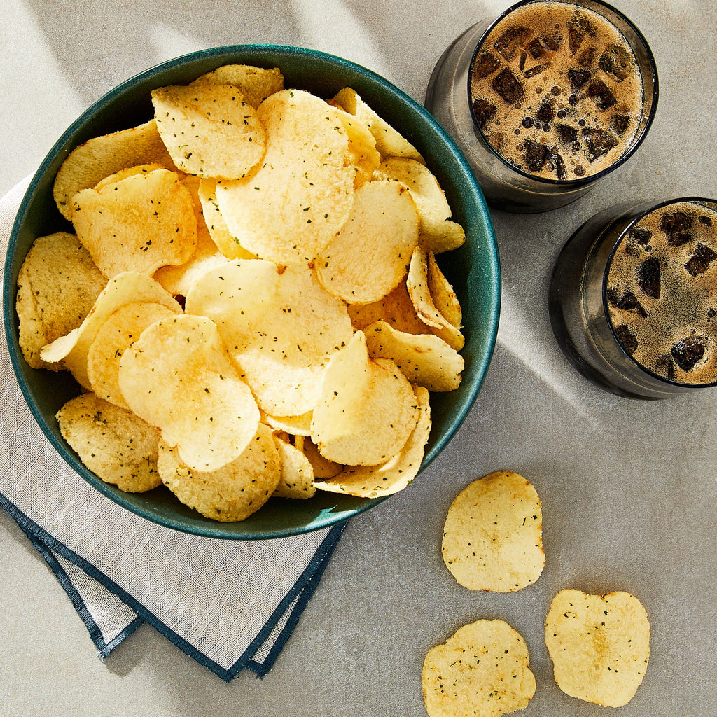 Sour Cream & Onion Flavored Potato Chips 7.75 Oz Great Value