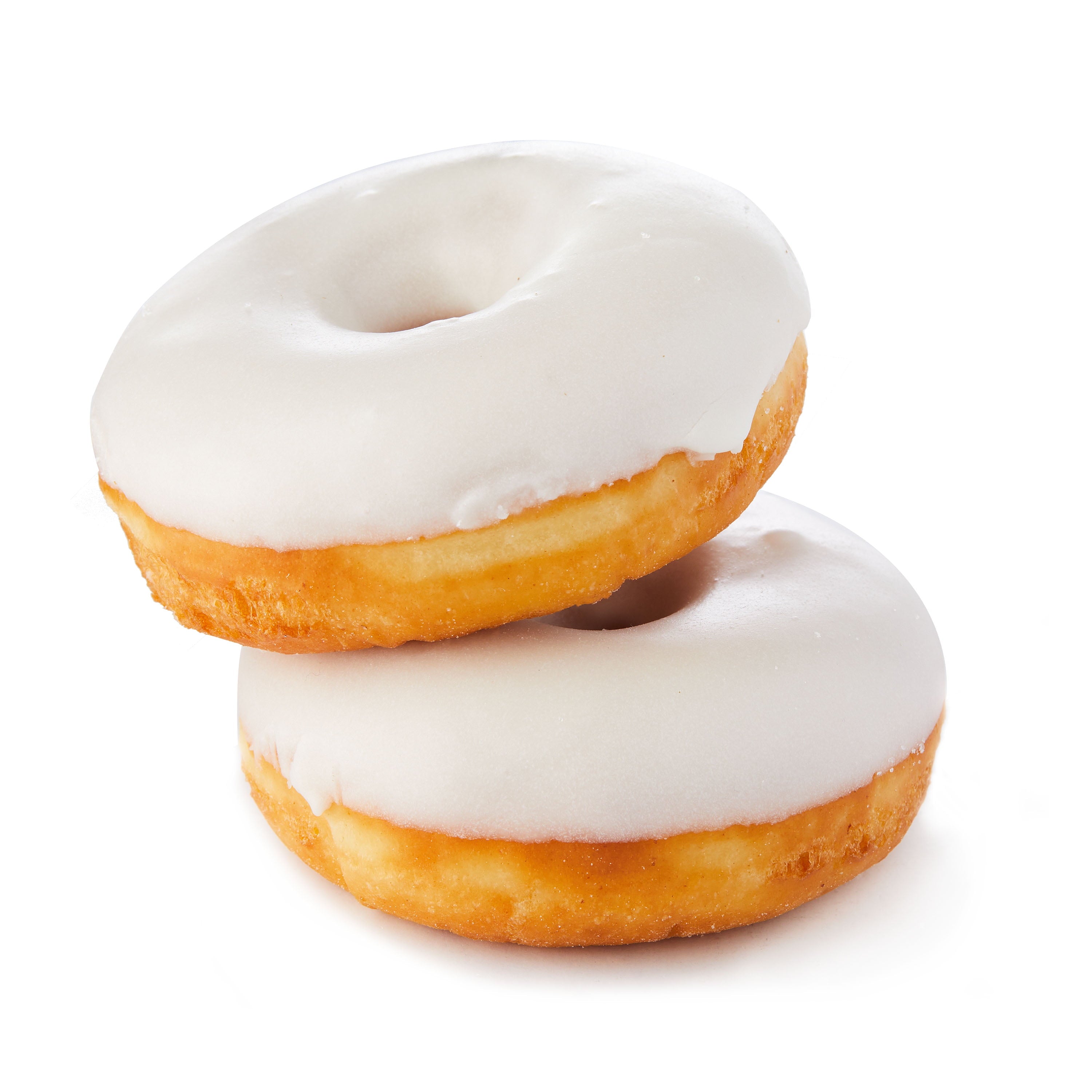Regular Vanilla Iced Donuts 4 Oz 2 Count Freshness Guaranteed