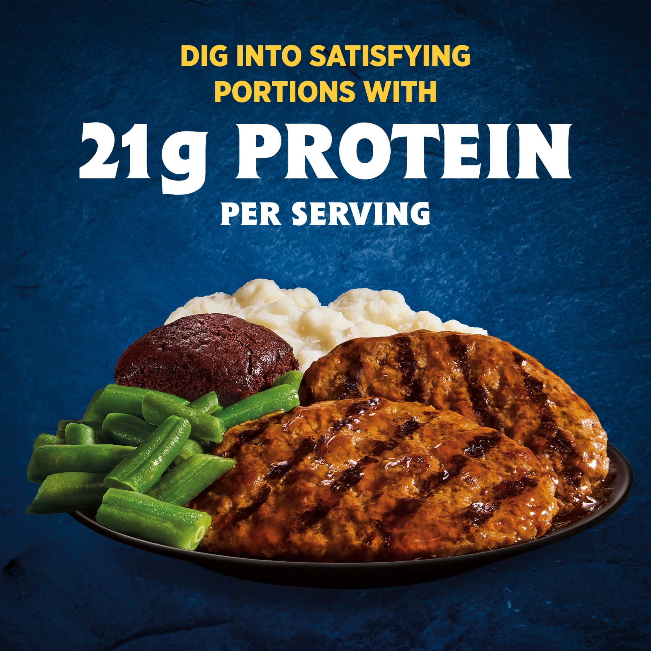 Hungry-Man Salisbury Steak Frozen Meal 16 Oz