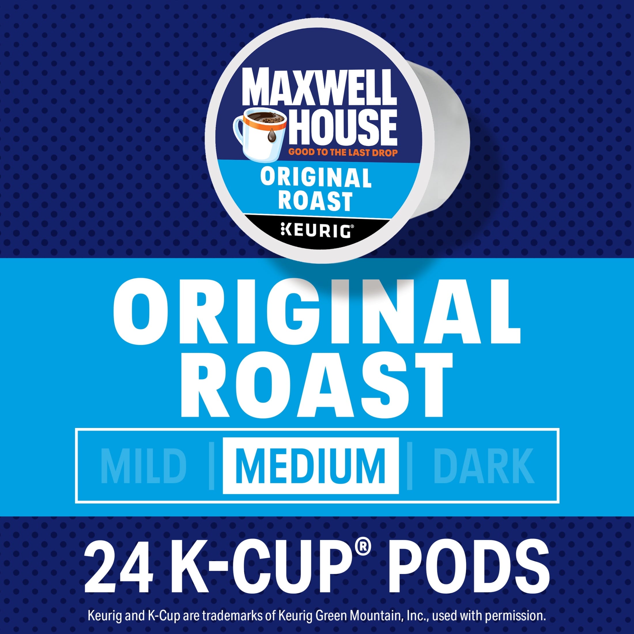 Maxwell House Original Roast Medium Roast K-Cup Coffee Pods 24 Count Box