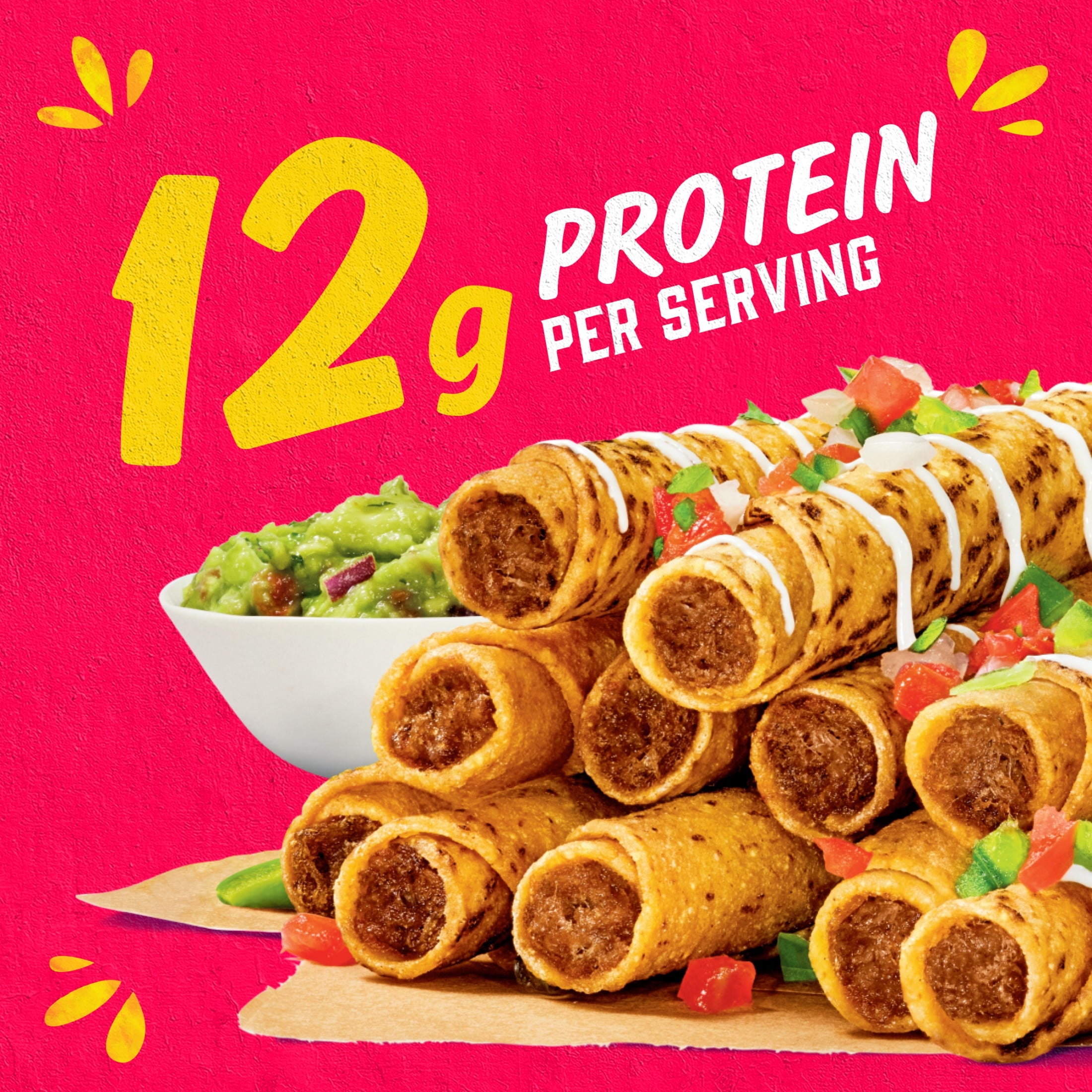 Delimex Beef Taquitos Frozen Snacks 20 Ct 20 Oz