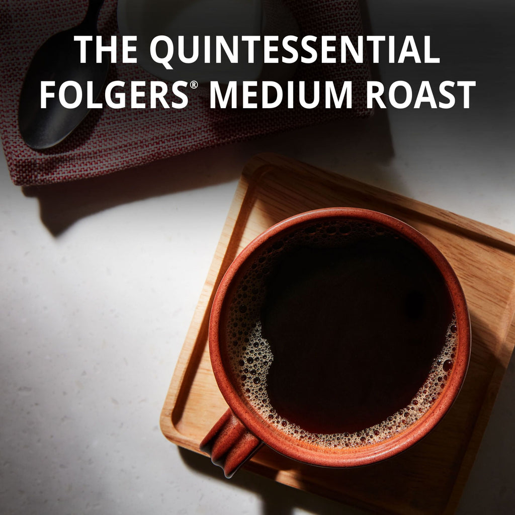 Folgers Classic Roast Medium Roast Coffee Keurig K-Cup Pods 60 Count Box
