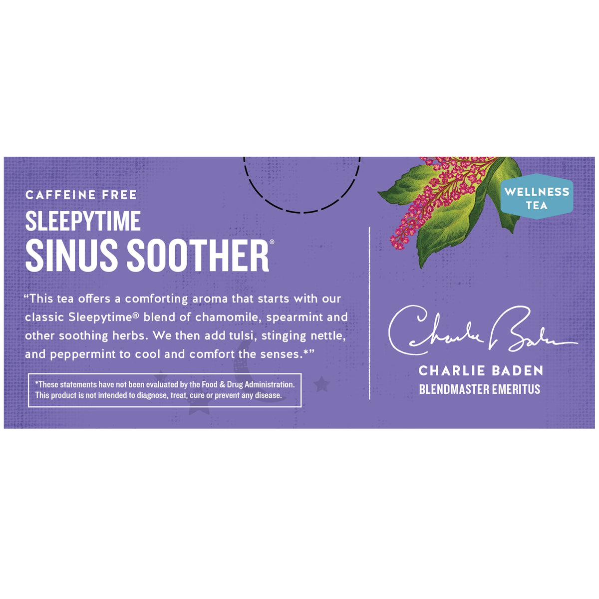 Celestial Seasonings Sleepytime Wellness Sinus Soother Caffeine-Free Herbal Tea Bags 1.2 oz 20 Count