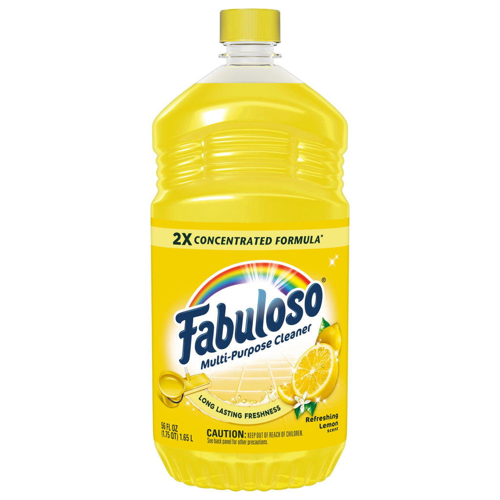 Fabuloso 2X Multi-Purpose Cleaner No Rinse Floor Cleaner Refreshing Lemon Scent 56 fl oz