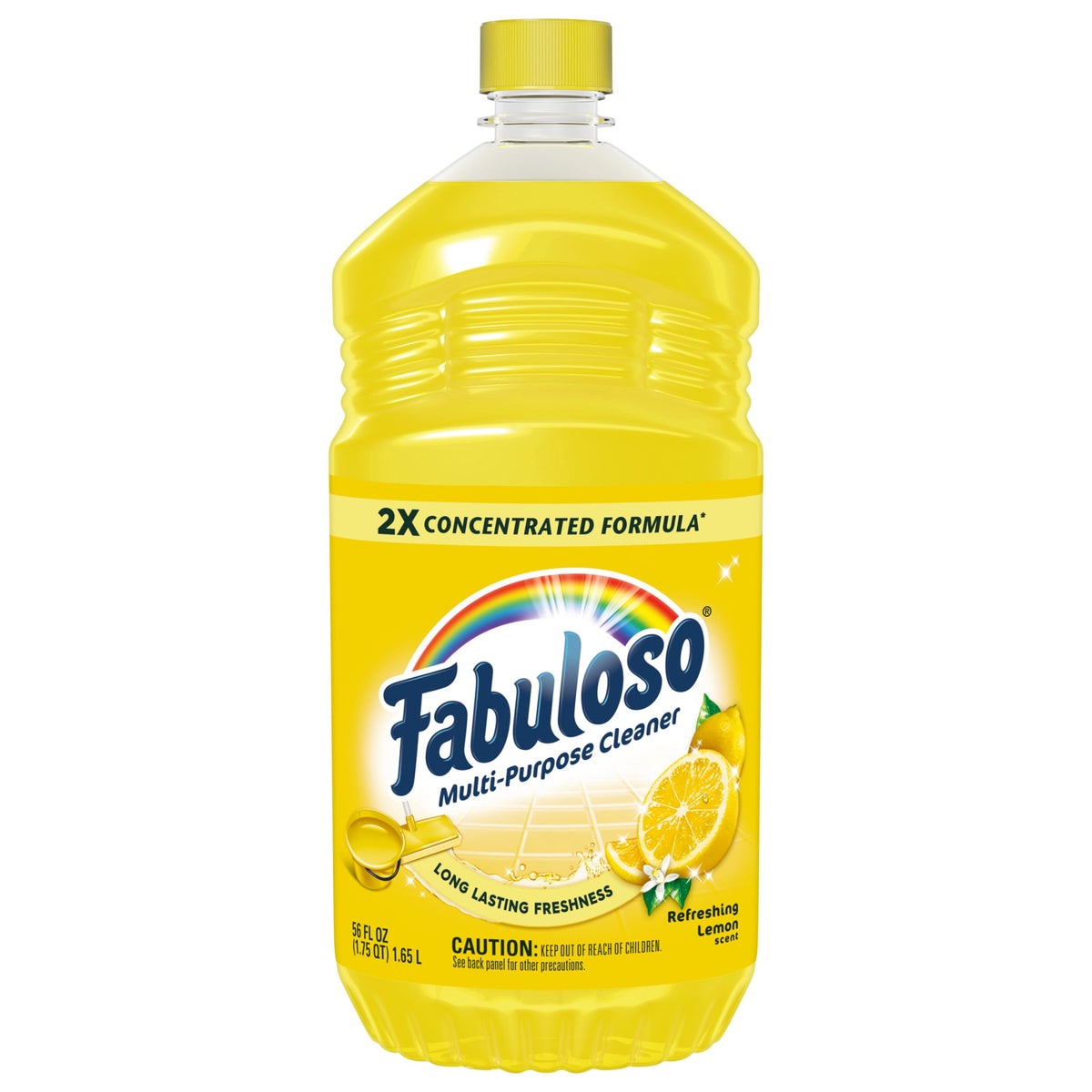Fabuloso 2X Multi-Purpose Cleaner No Rinse Floor Cleaner Refreshing Lemon Scent 56 fl oz