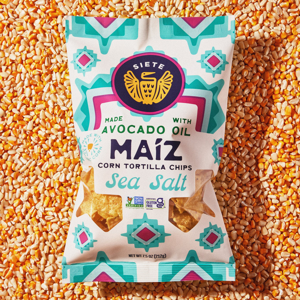 Sea Salt Maiz Tortilla Chips 7.5 Oz Siete Foods