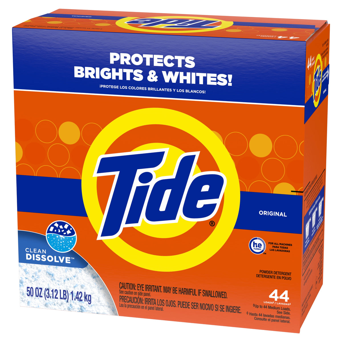 Tide Powder Laundry Detergent Original Scent 50 oz 44 Loads
