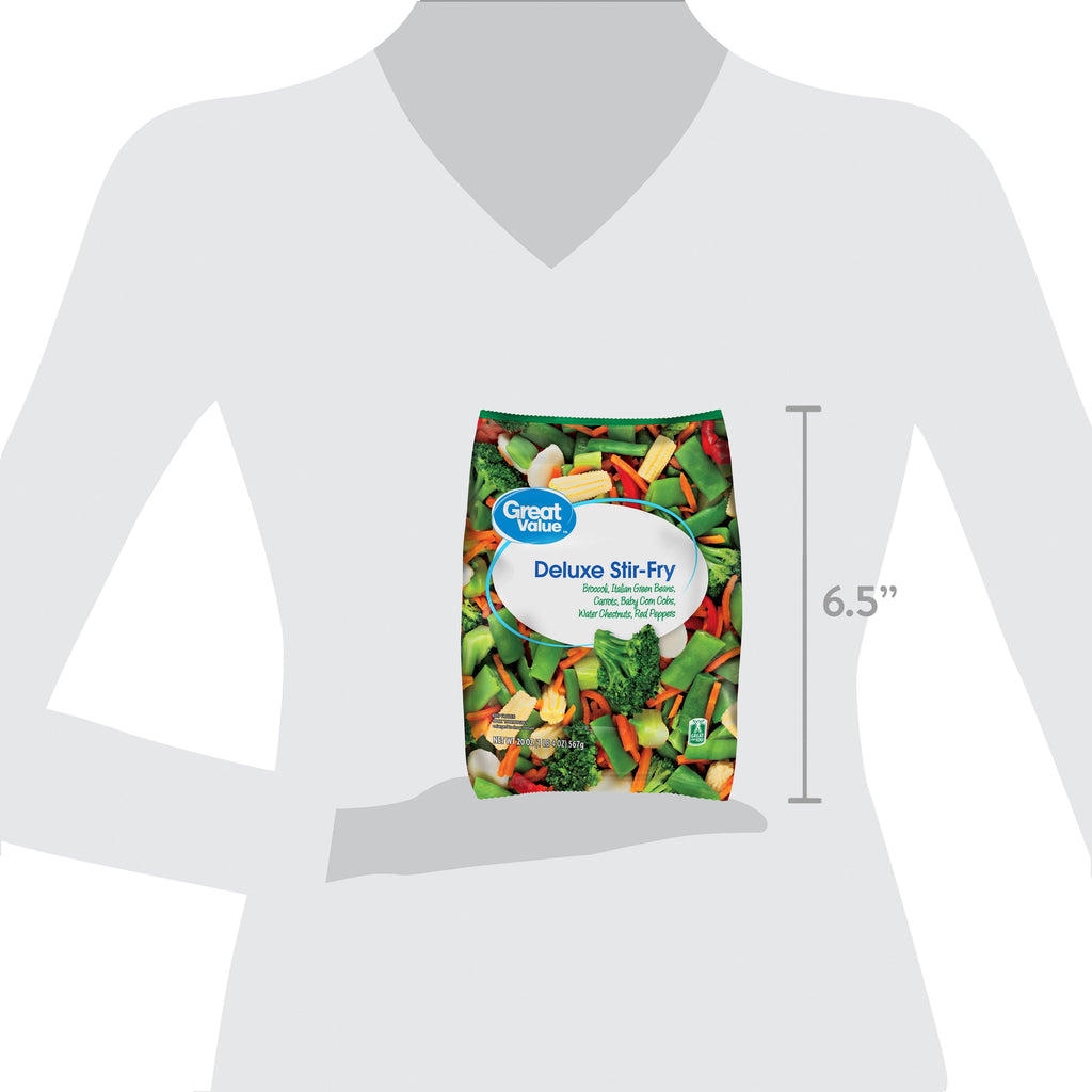 Great Value Deluxe Stir Fry Mixed Vegetables 20 Oz Frozen