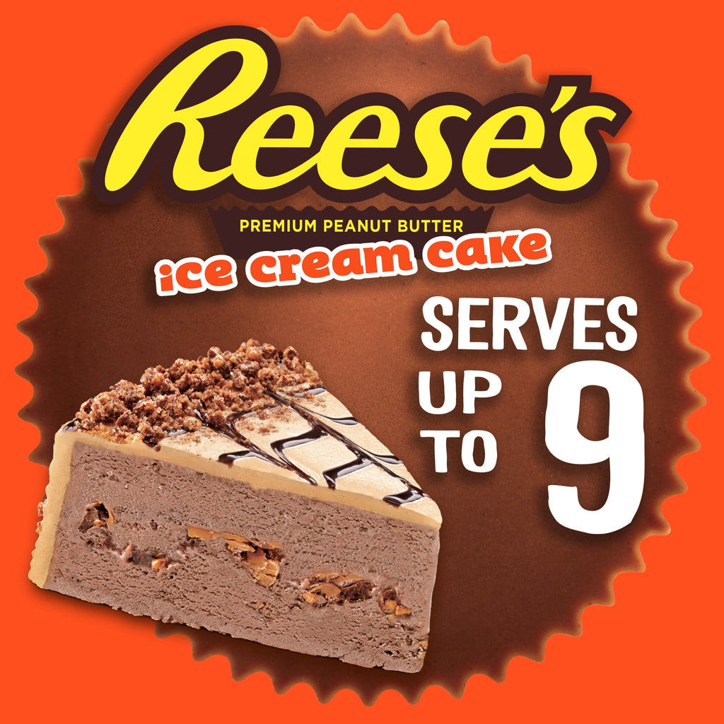 Reese's Premium Peanut Butter Ice Cream Cake 46 Oz Carvel